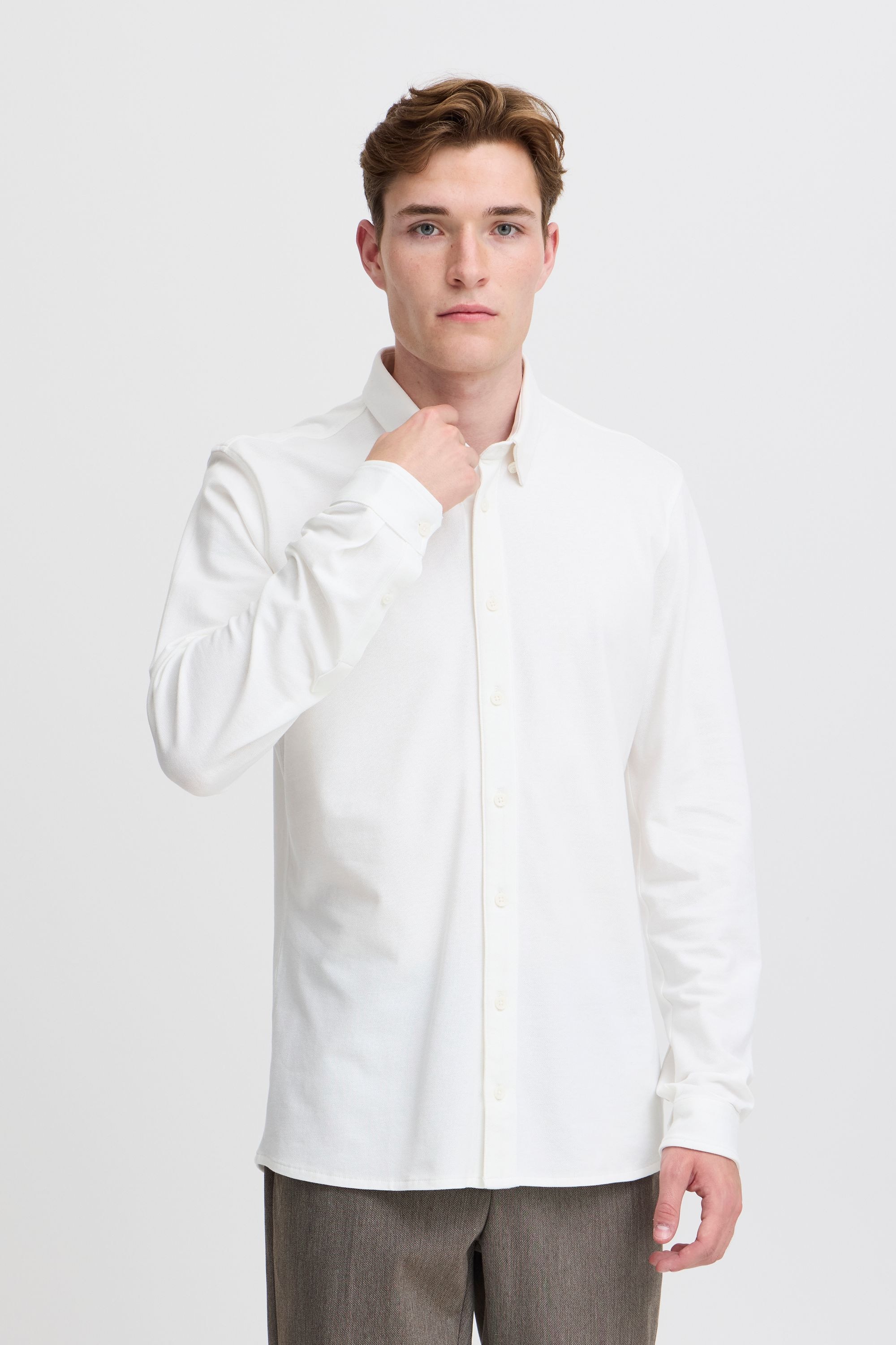 Casual Friday Businesshemd »Businesshemd CFARTHUR LS BU jersey piquet shirt«