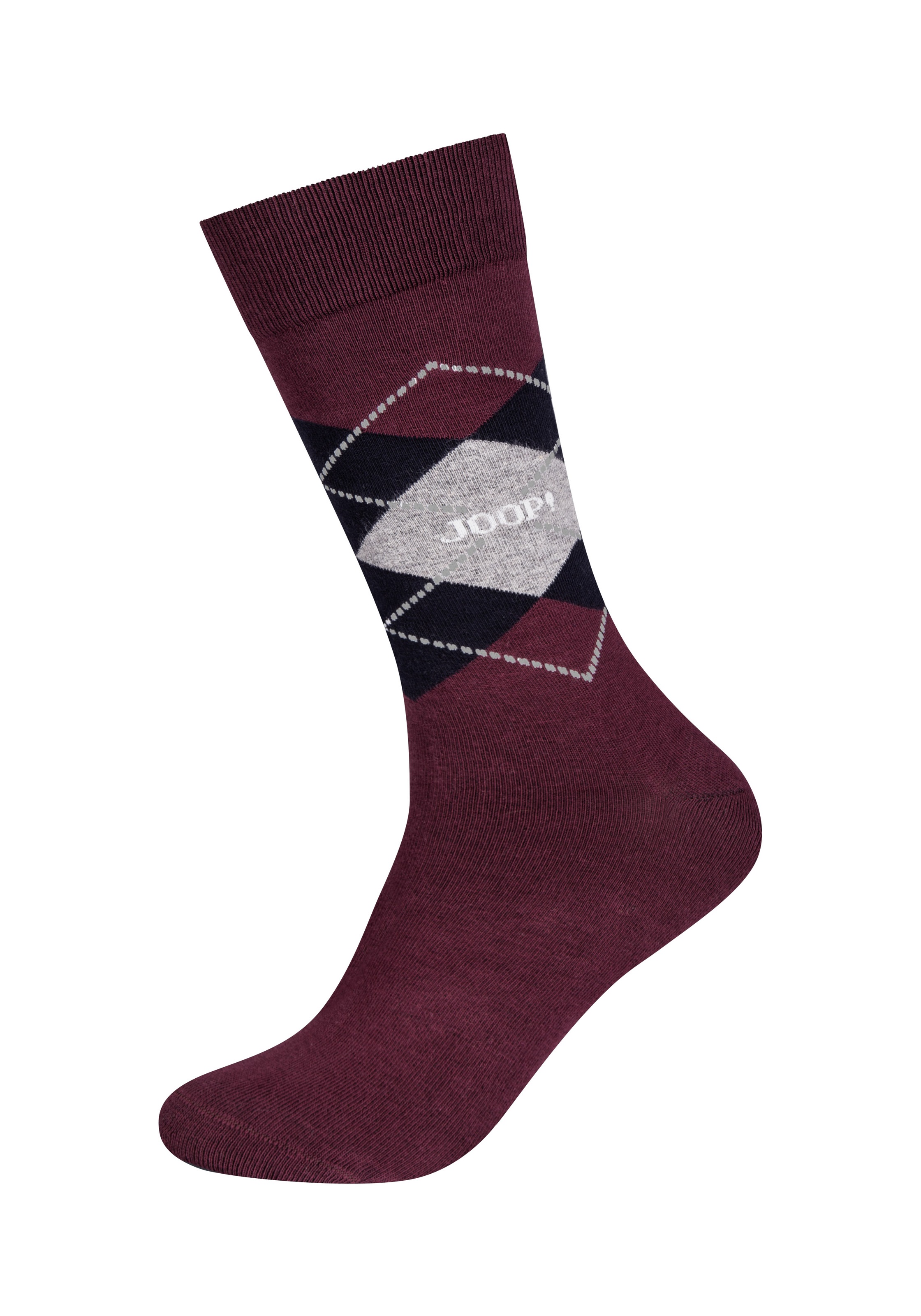 Thumbnail - JOOP Socken "premium essentials" 2er Pack, Premium Qualität, verstärkte Ferse, verstärkte Zehen, Argyle Design