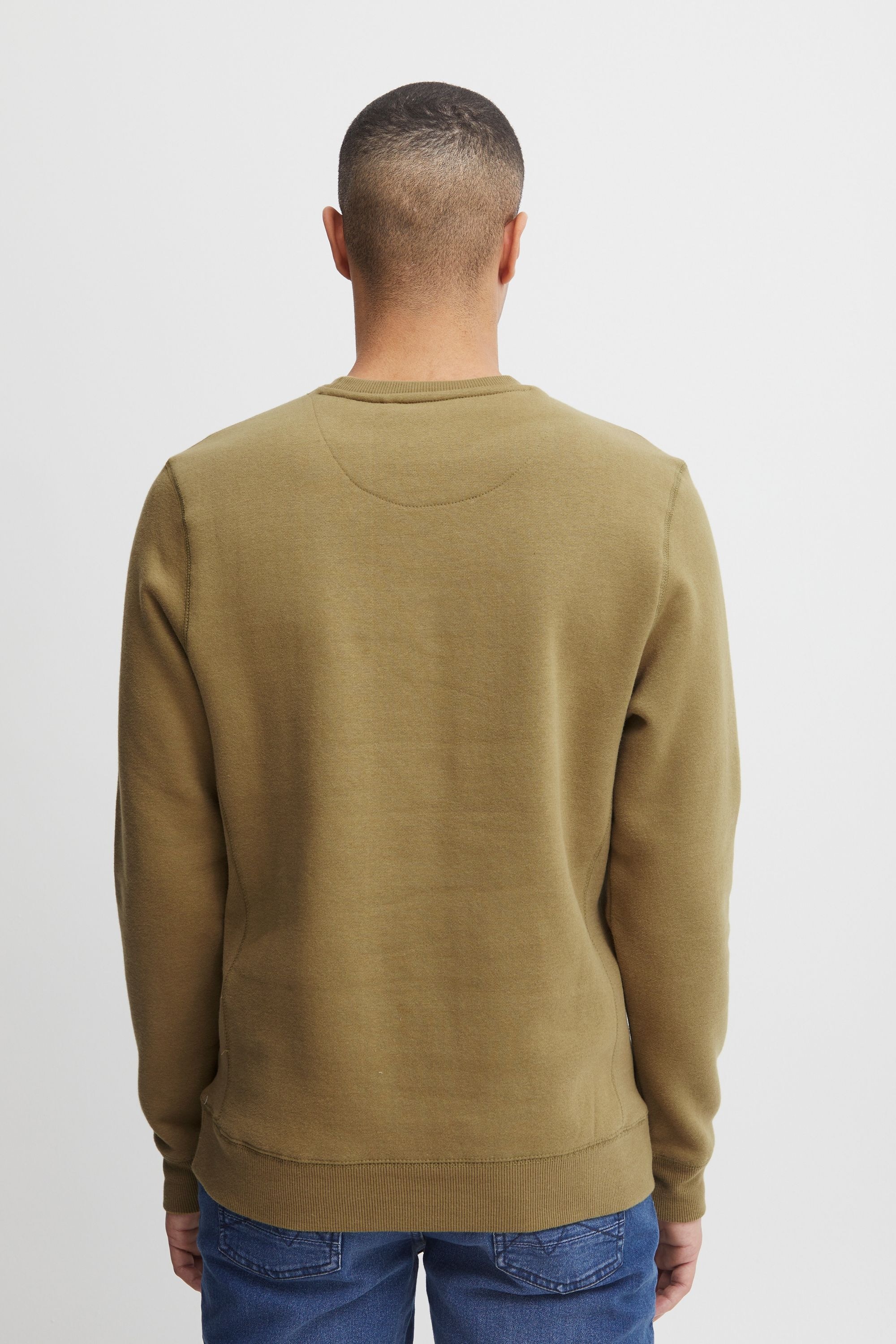 Longpullover BLEND "BHSweatshirt", Herren, Gr. XL, nutria, Sweatware, 60% Baumwolle, 40% Polyester, regular fit normal, Rundhals, eingesetzt, Pullover Longpullover, Klassisches Sweatshirt mit Rundhalsausschnitt 6