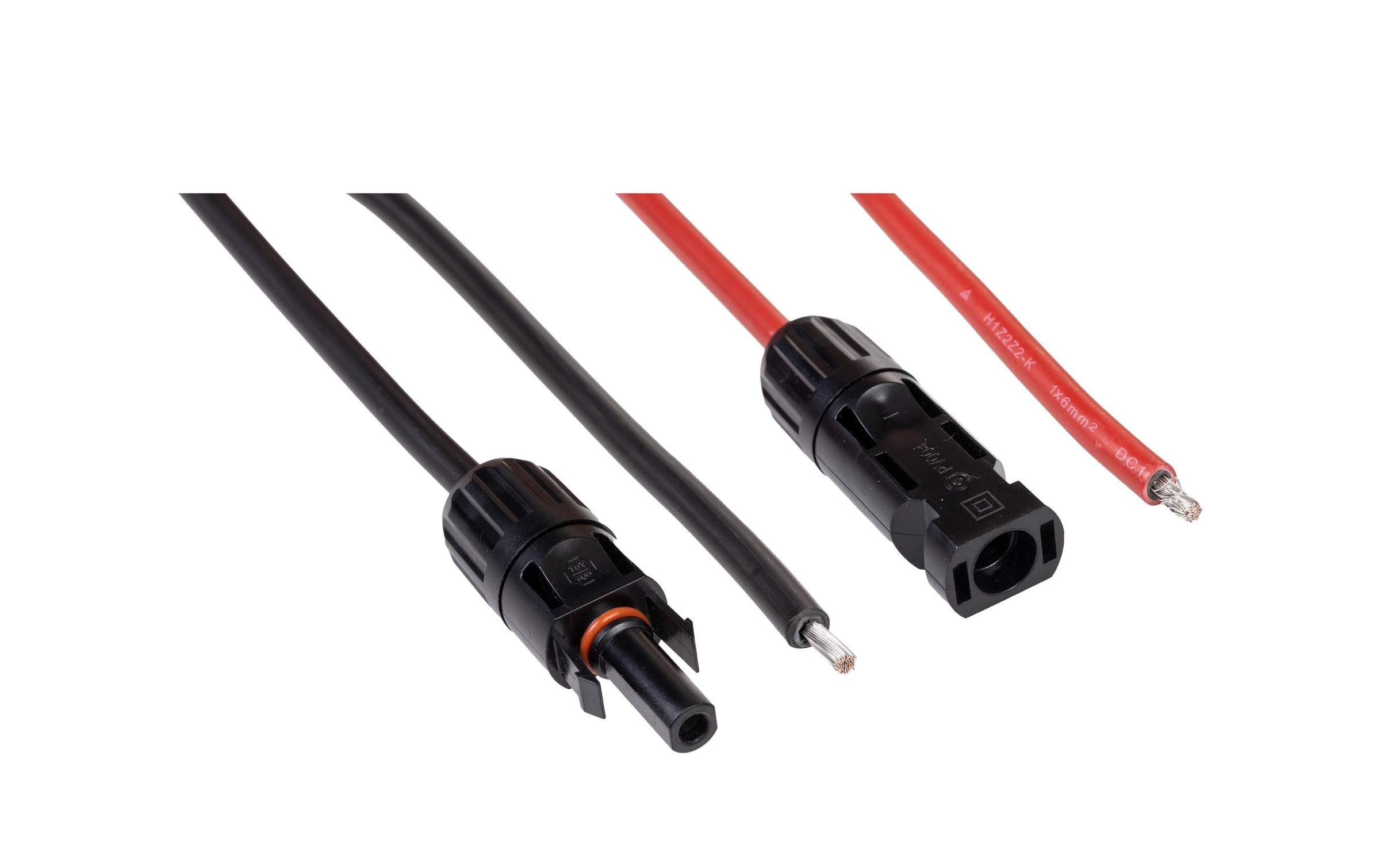 FURBER Stromkabel »6 mm² MC4-kompatibel und offenes Ende, Set, 10 m« 1.000 cm