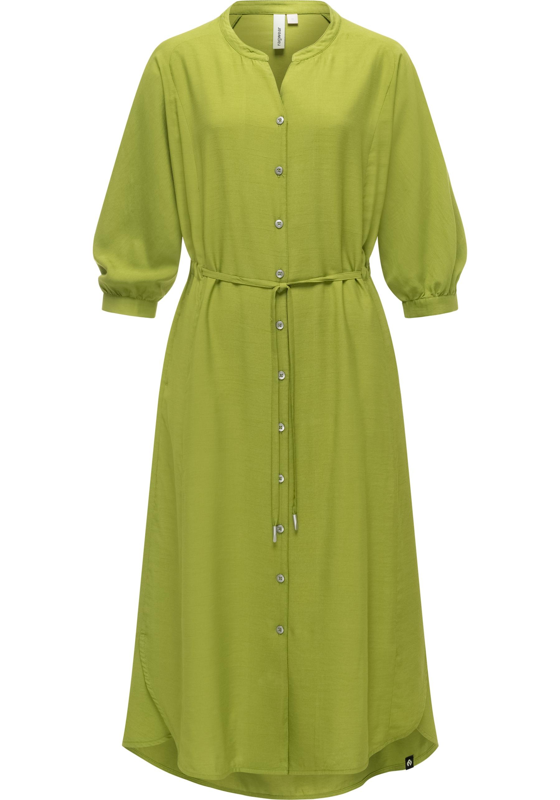 Ragwear Blusenkleid "Trea Dress" Eingrifftaschen Modisches Damenkleid mit Taillengürtel