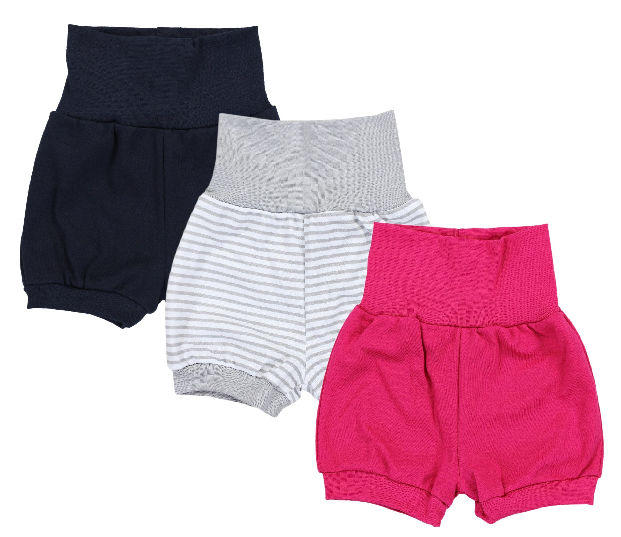 TupTam Pumphose "Pumphose Baby Mädchen Kurze Pumphose 3er Pack"