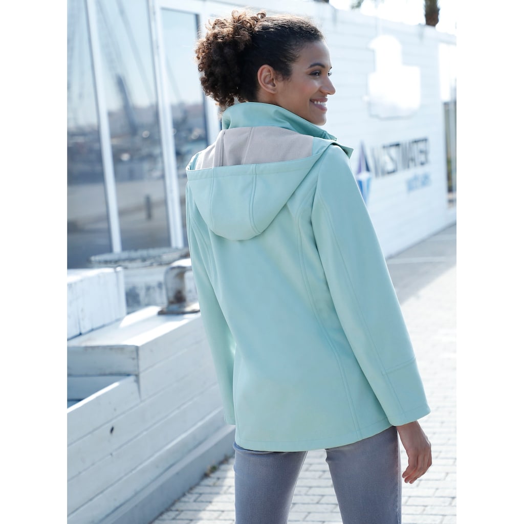 Casual Looks Softshelljacke, mit Kapuze