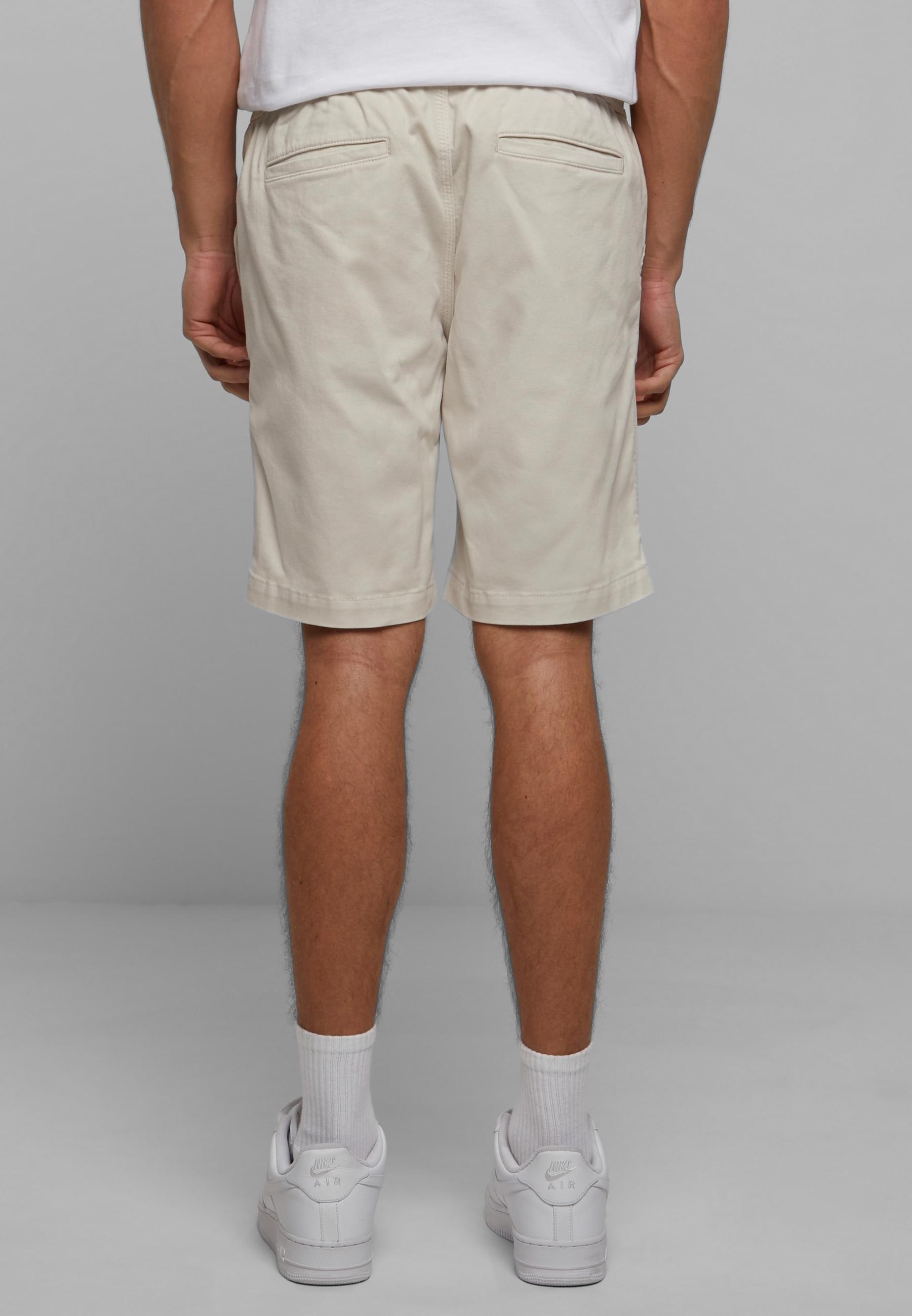 URBAN CLASSICS Stoffhose »Urban Classics Herren Stretch Twill Joggshorts«, (1 tlg.)