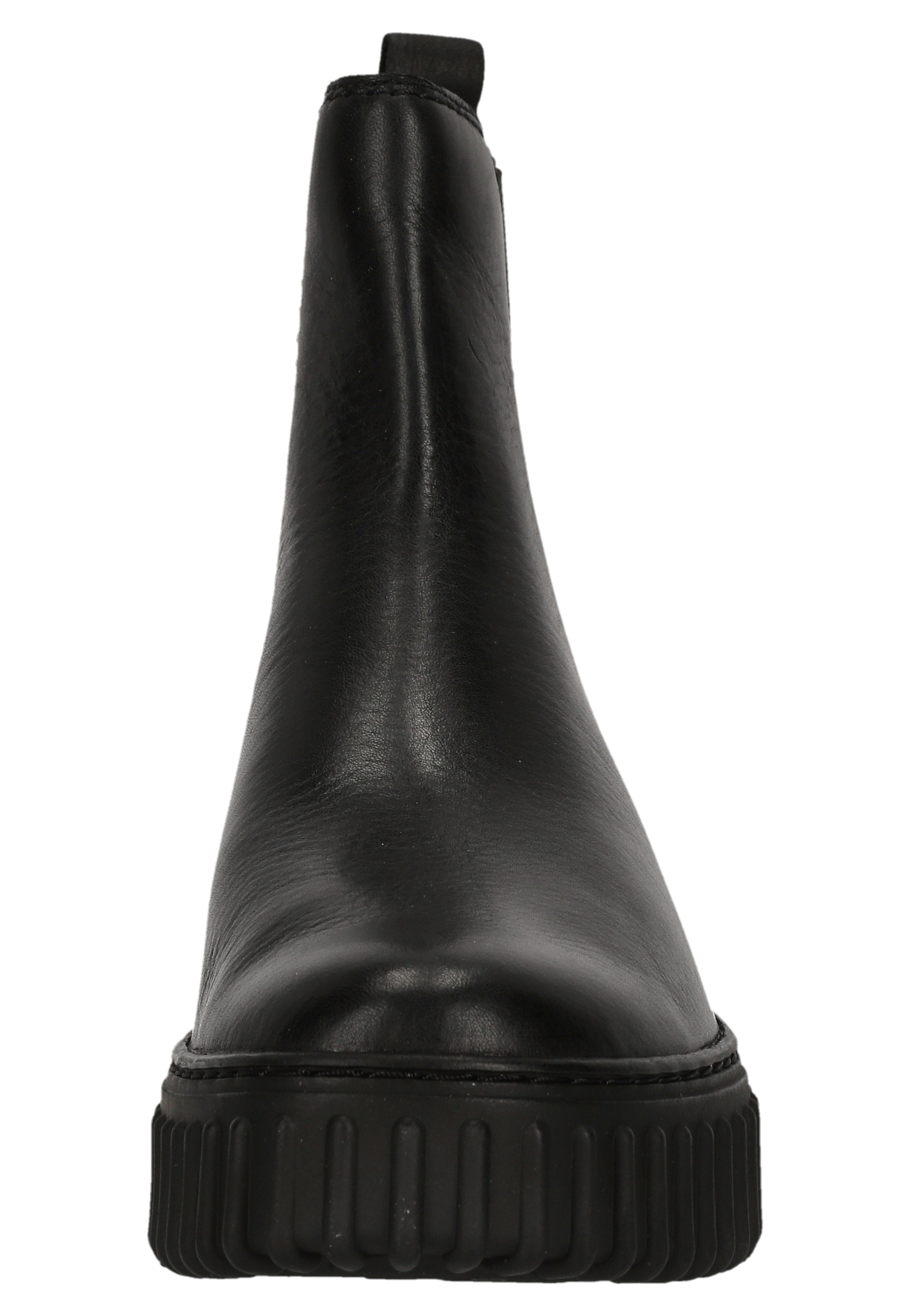 Clarks Stiefelette »Torhill Maple Black Leather«  mit charakteristischer, gerippter Sohle
