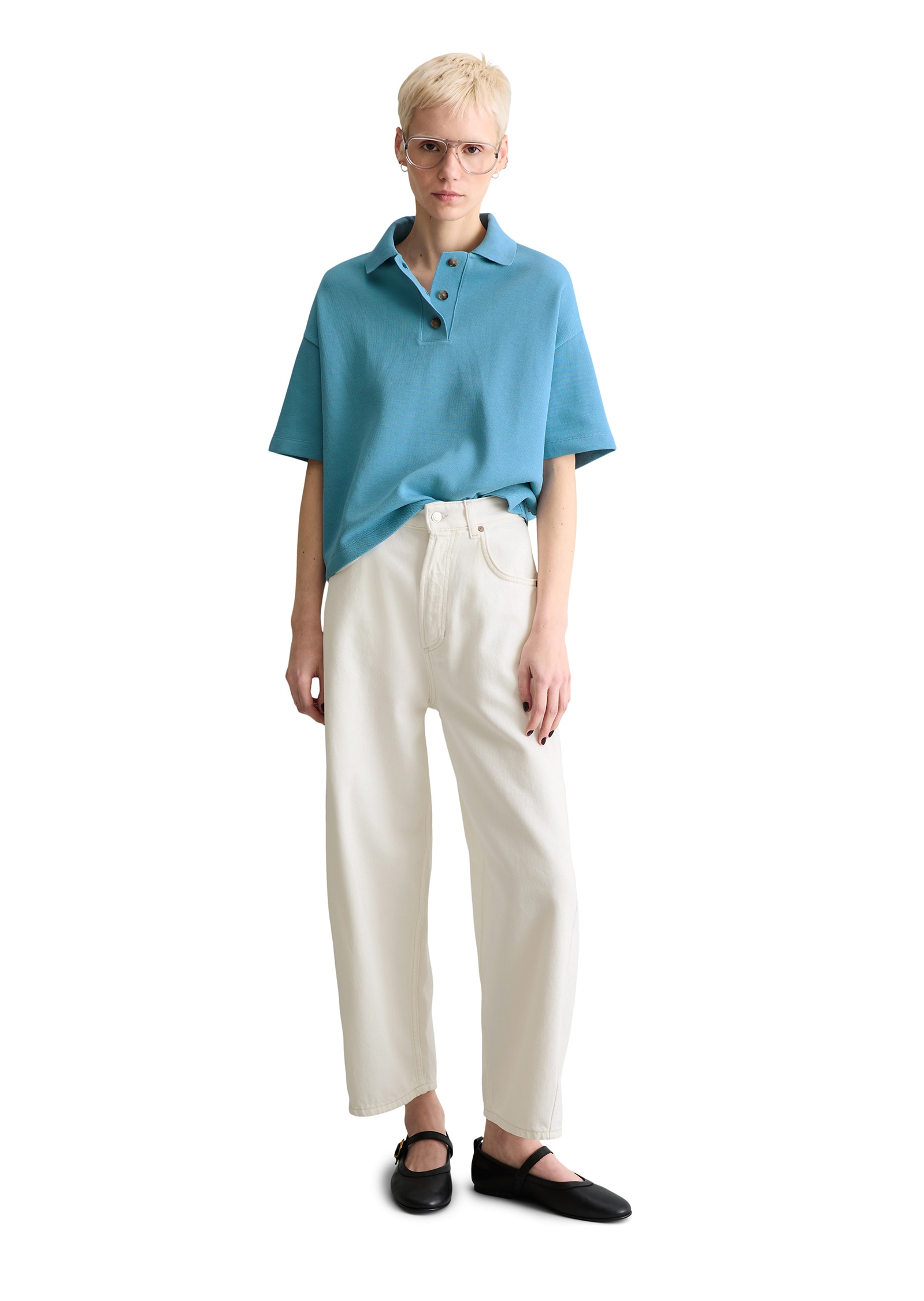 Marc O'Polo DENIM Poloshirt »aus weichem Rib-Jersey«