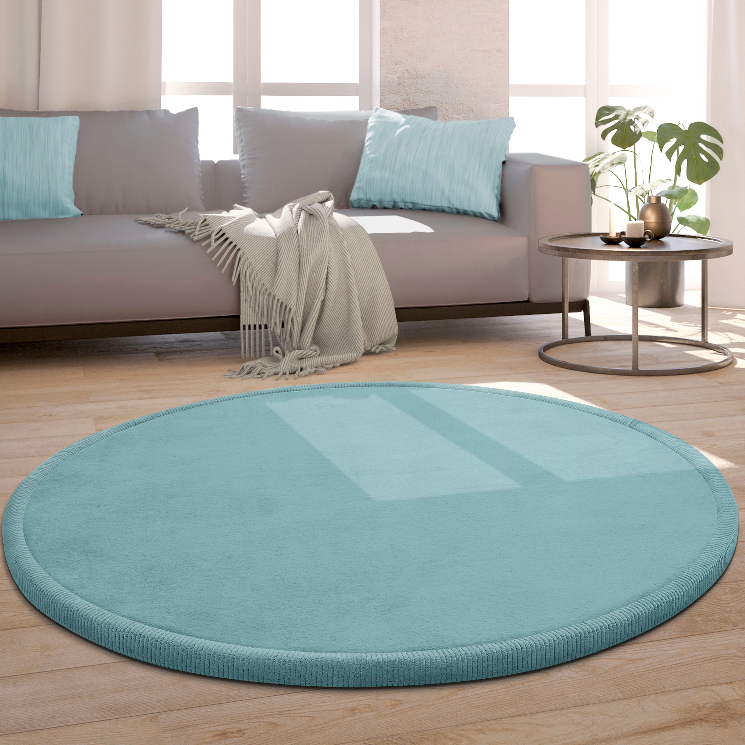 Paco Home Teppich »Tatami 475«, BAUR Kurzflor, waschbar rund, Uni Foam, Memory Farben, | mit