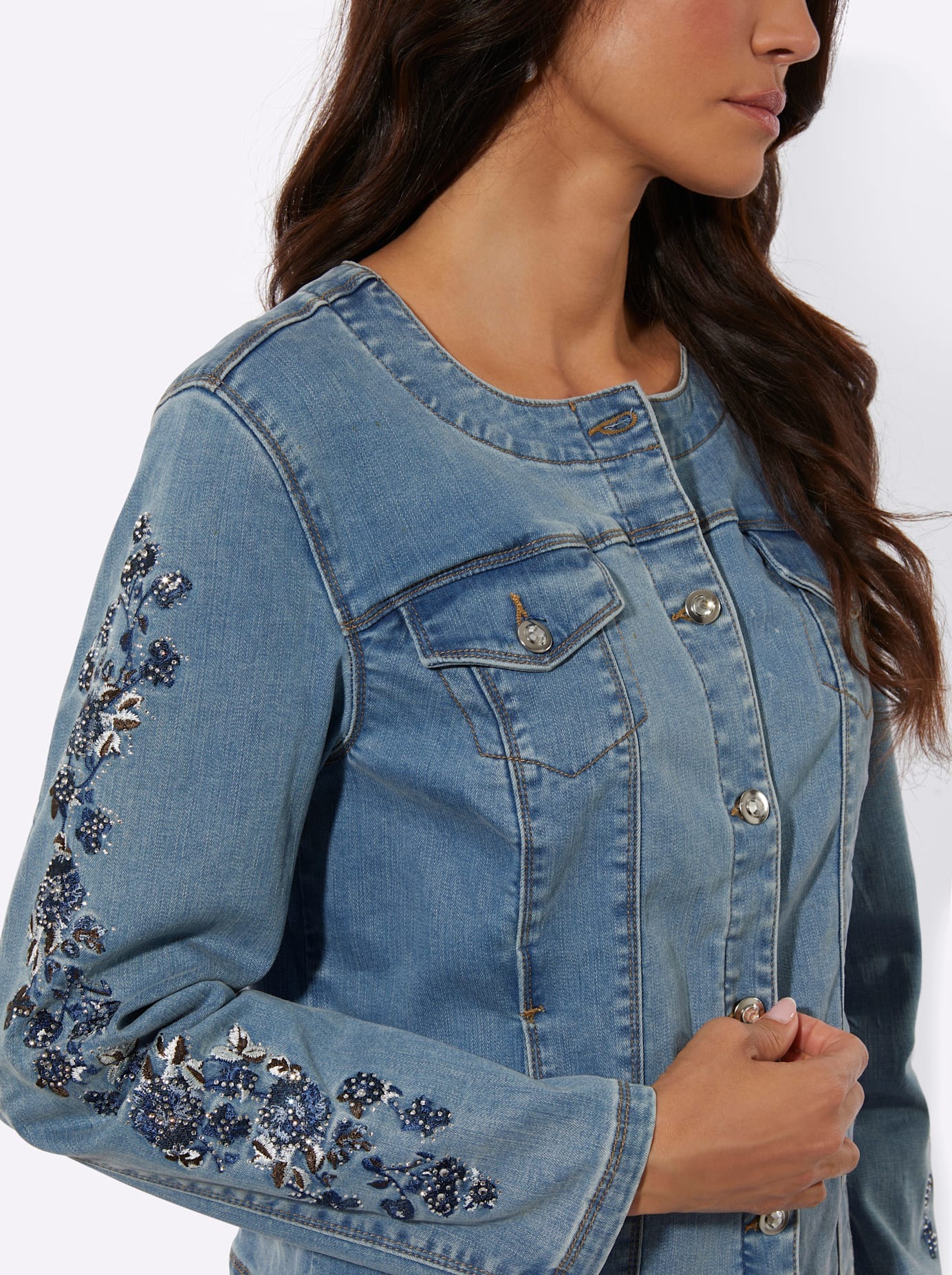 creation L Jeansblazer »Lyocell-Baumwoll-Jeansblazer«