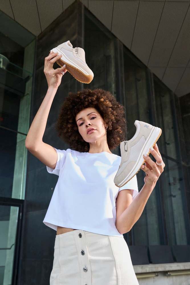 Rieker Slipper Slip-on Sneaker, Halbschuh, Freizeitschuh mit Reißverschluss günstig online kaufen