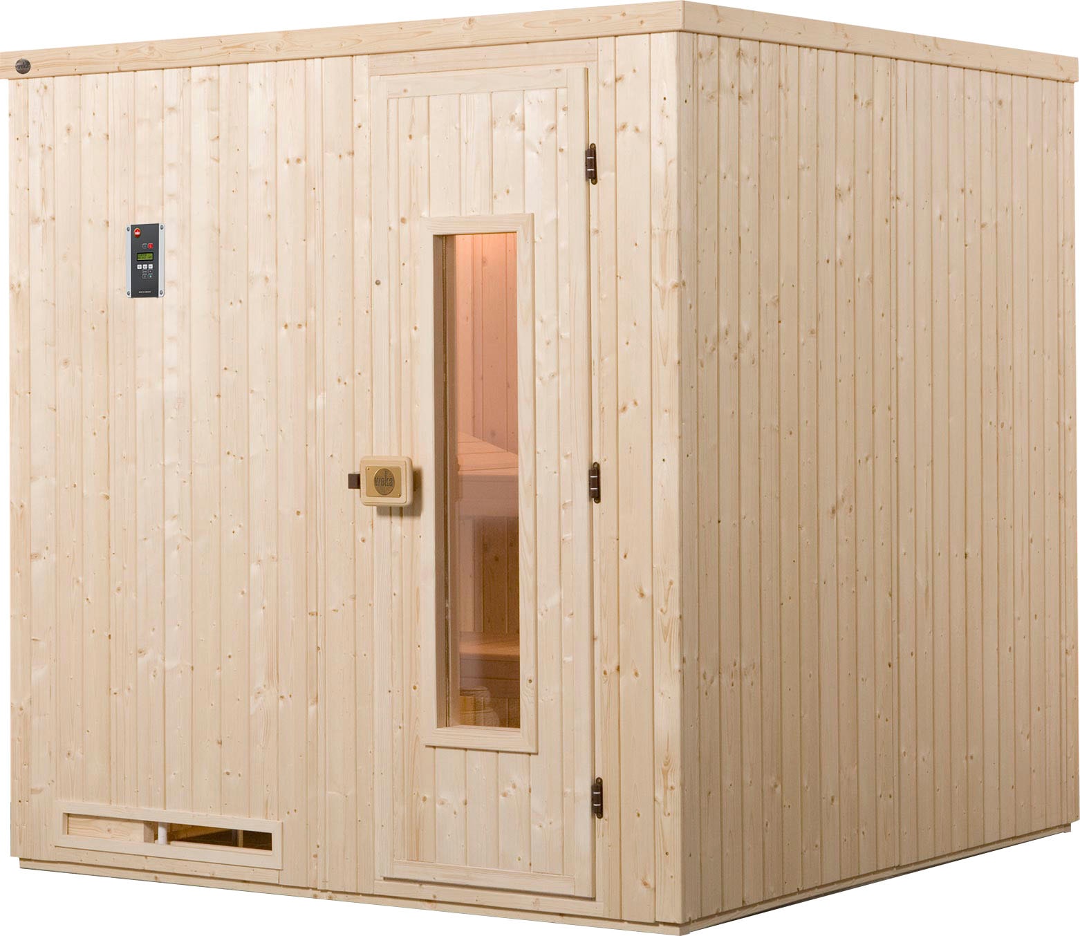 weka Sauna "Halmstad", (Set), 7,5 kW-Ofen mit digitaler Steuerung