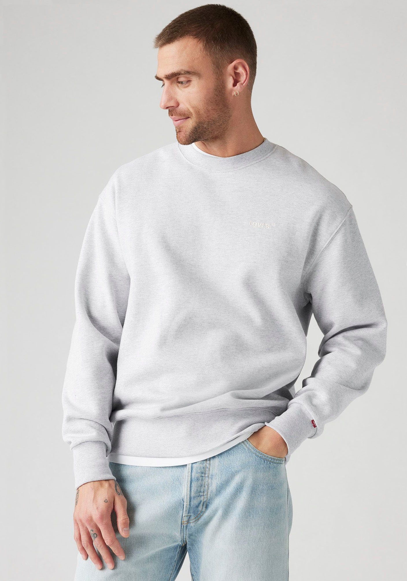 Levis Sweatshirt "AUTHENTIC CREW", mit Logostickerei günstig online kaufen