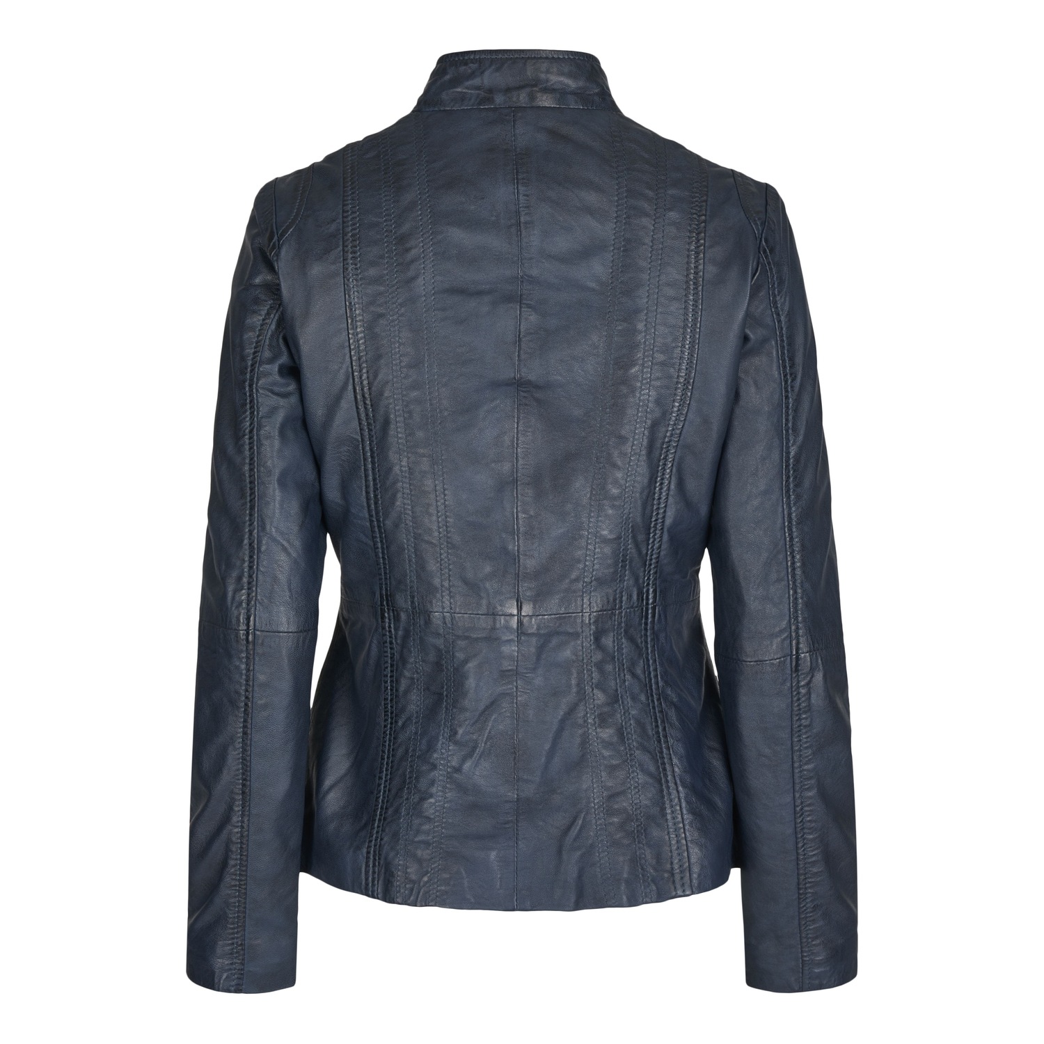 7eleven Lederjacke »SEFEMA« ohne Kapuze mit Taschen