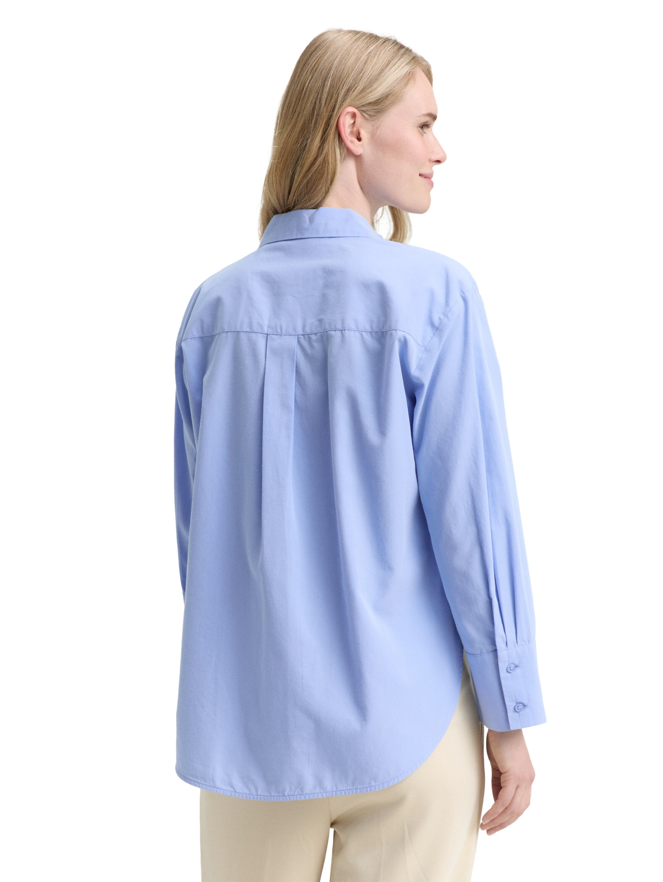 TOM TAILOR Hemdbluse "Loose" mit Manschetten günstig online kaufen