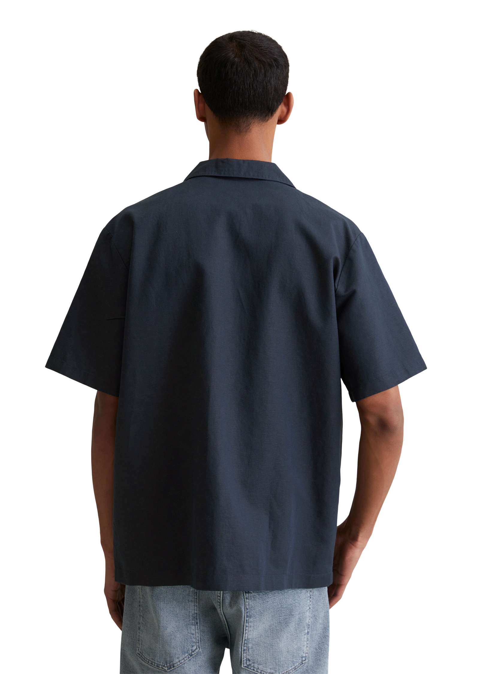 Marc O'Polo DENIM Kurzarmhemd »aus Leinen-Bio-Baumwoll-Mix«