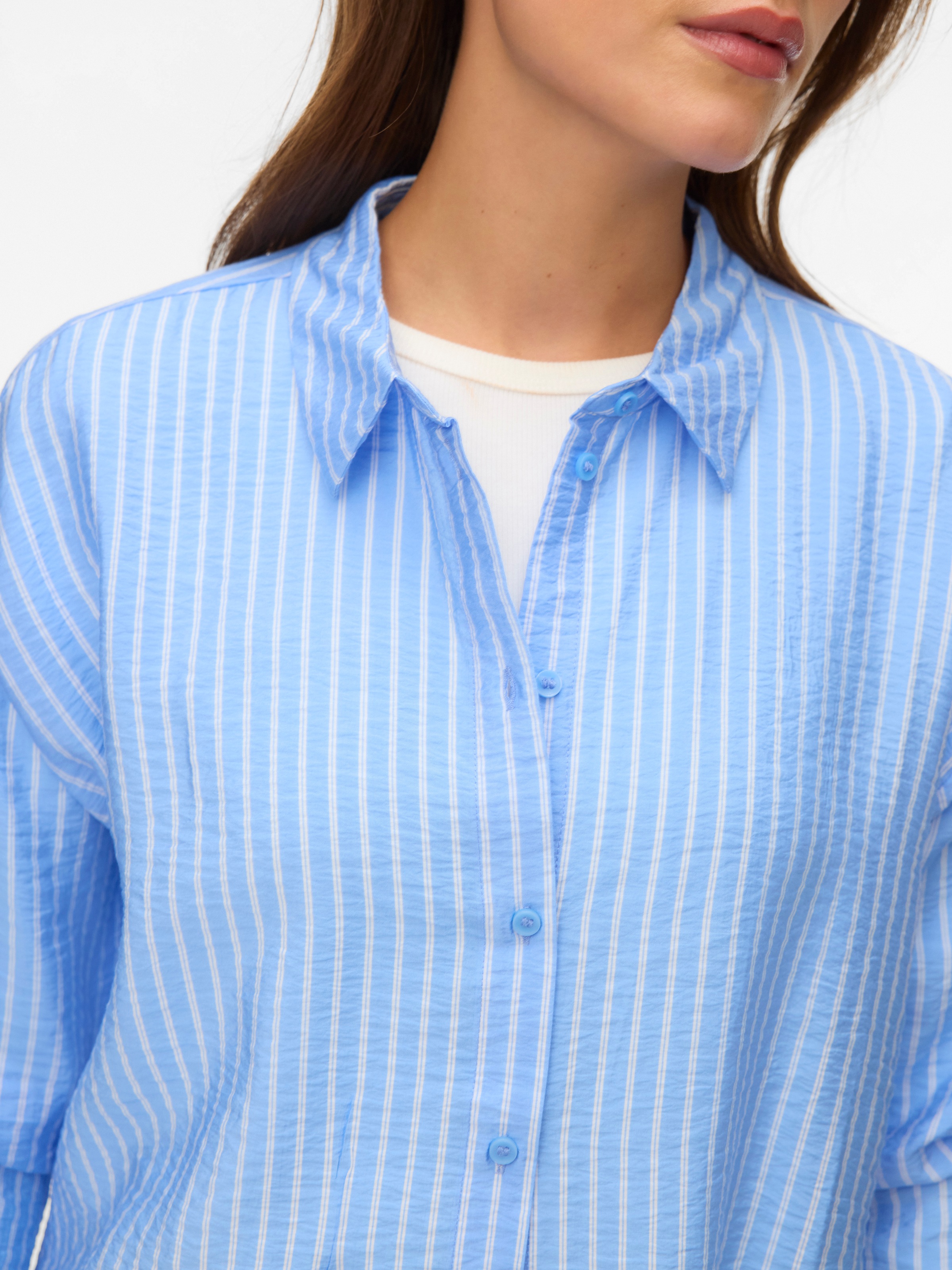 Thumbnail - Vero Moda Hemdbluse "VMKAJA LS SHIRT WVN" mit Streifen