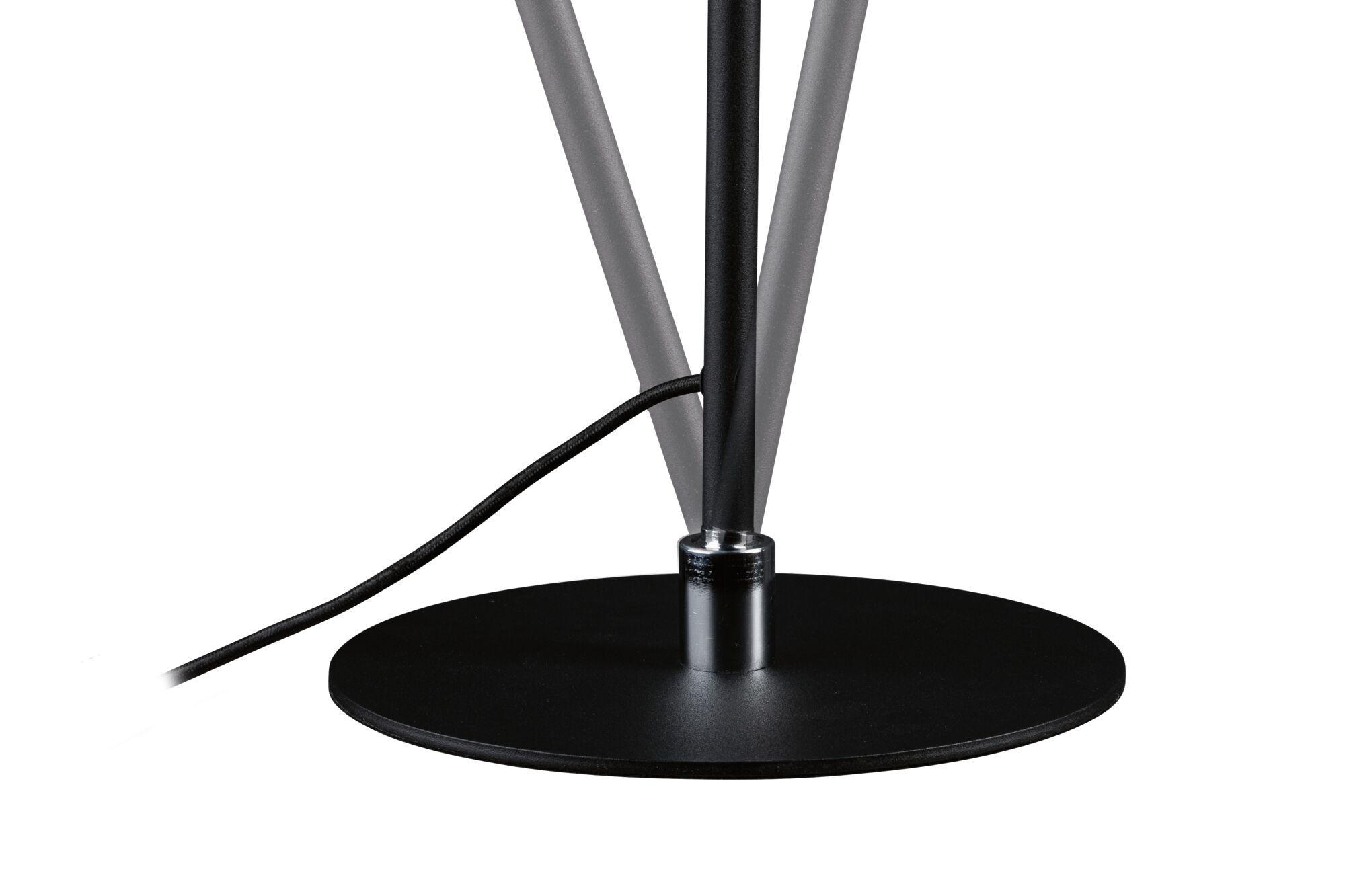 Paulmann LED Schreibtischlampe »Odila Tunable White 650lm 10,4W Schwarz matt, Chrom« LED-Modul 1 Stk. Tageslichtweiß Memoryfunktion