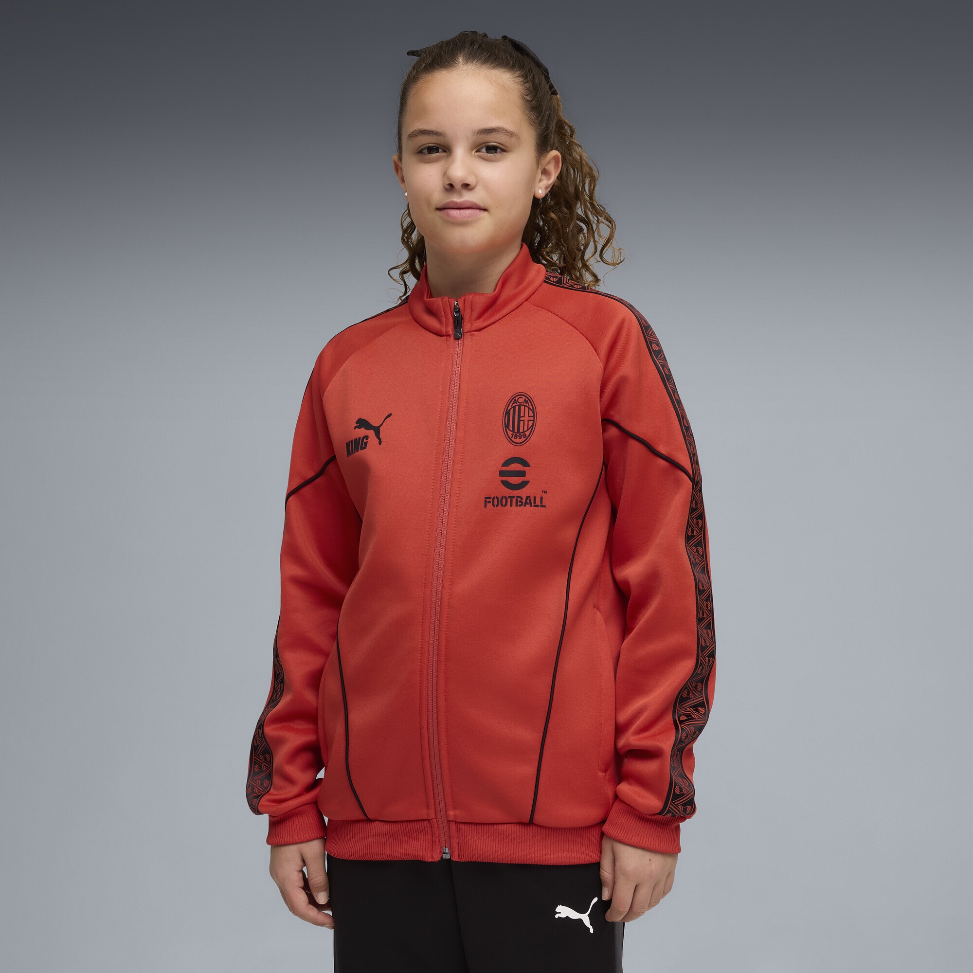 PUMA Sweatjacke »AC Milan KING Anthem Jacke Jugendliche«