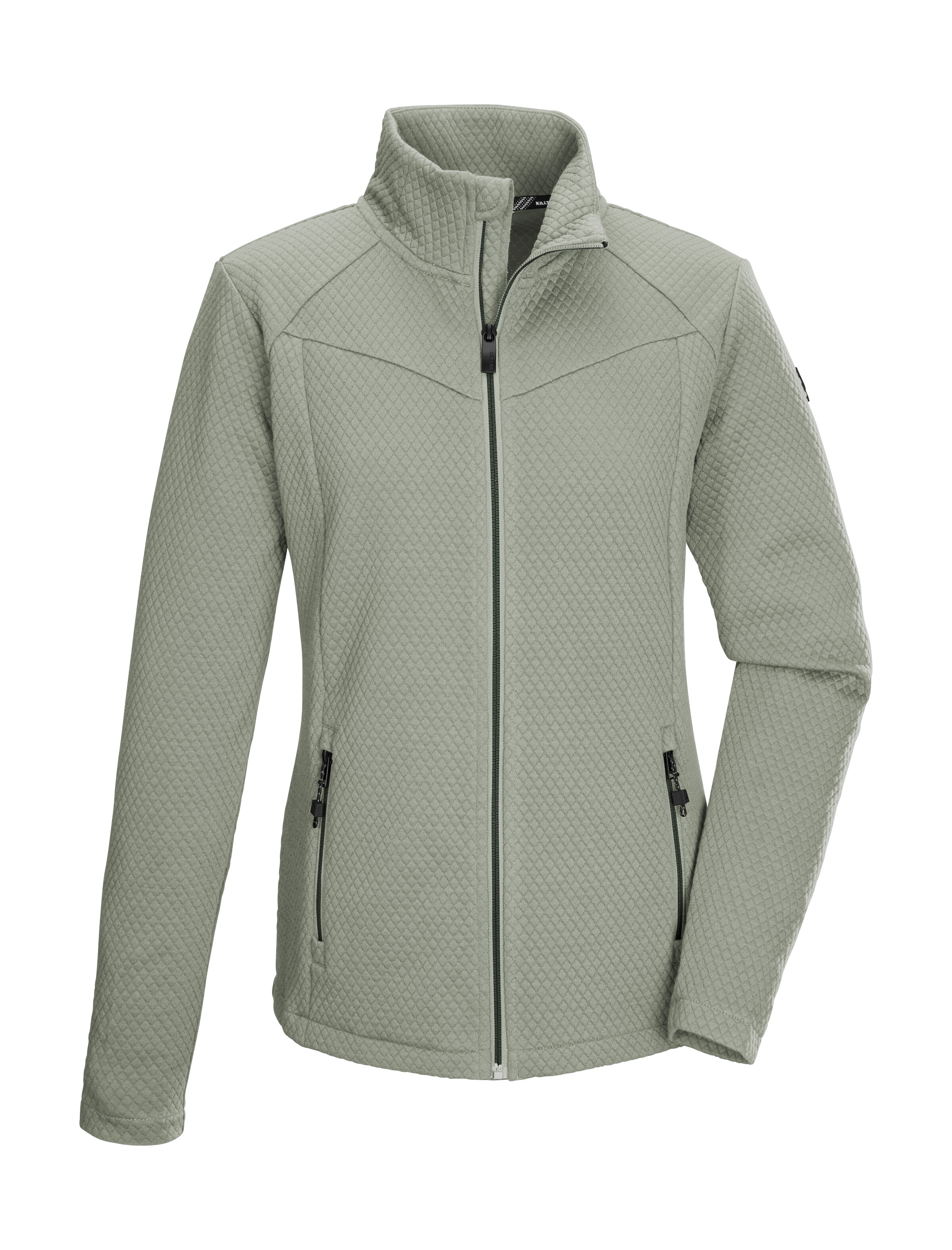 Killtec Strickjacke "Kow 2 Wmn Flx Jckt" Damen Powerstretchjacke Mit 2-Wege-Stretch Und Kinnschutz.