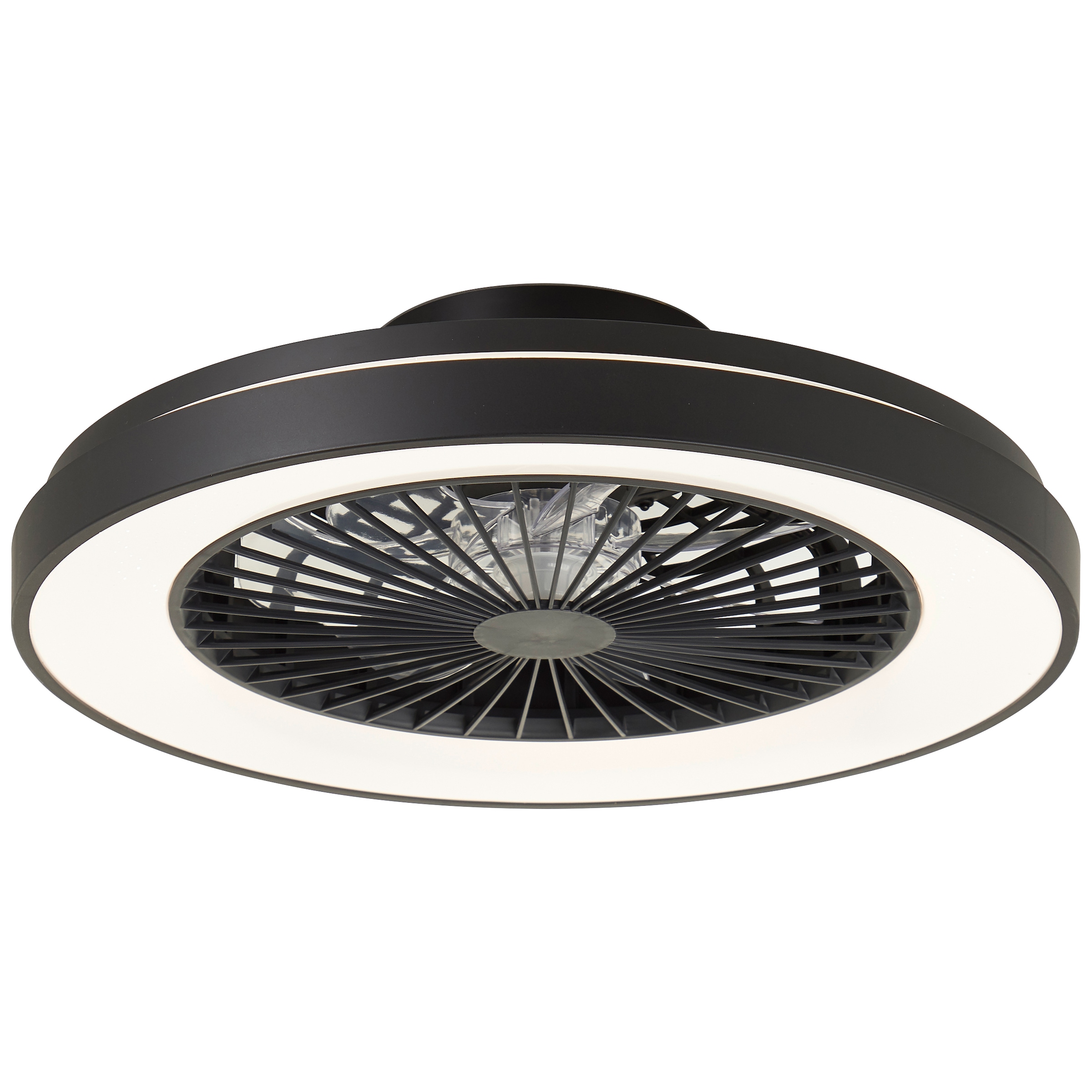 Brilliant LED Deckenleuchte »Mazzaro Deckenventilator«, Deckenlampe, Ventilator, 48,5 cm, digitales RGB, CCT, dimmbar