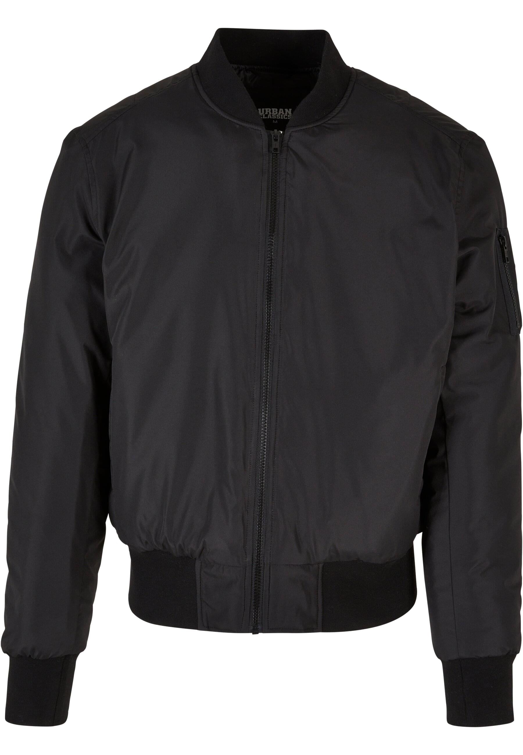 Allwetterjacke »Urban Classics Herren Recyclet Basic Bomber Jacket«, (1 St.), ohne Kapuze