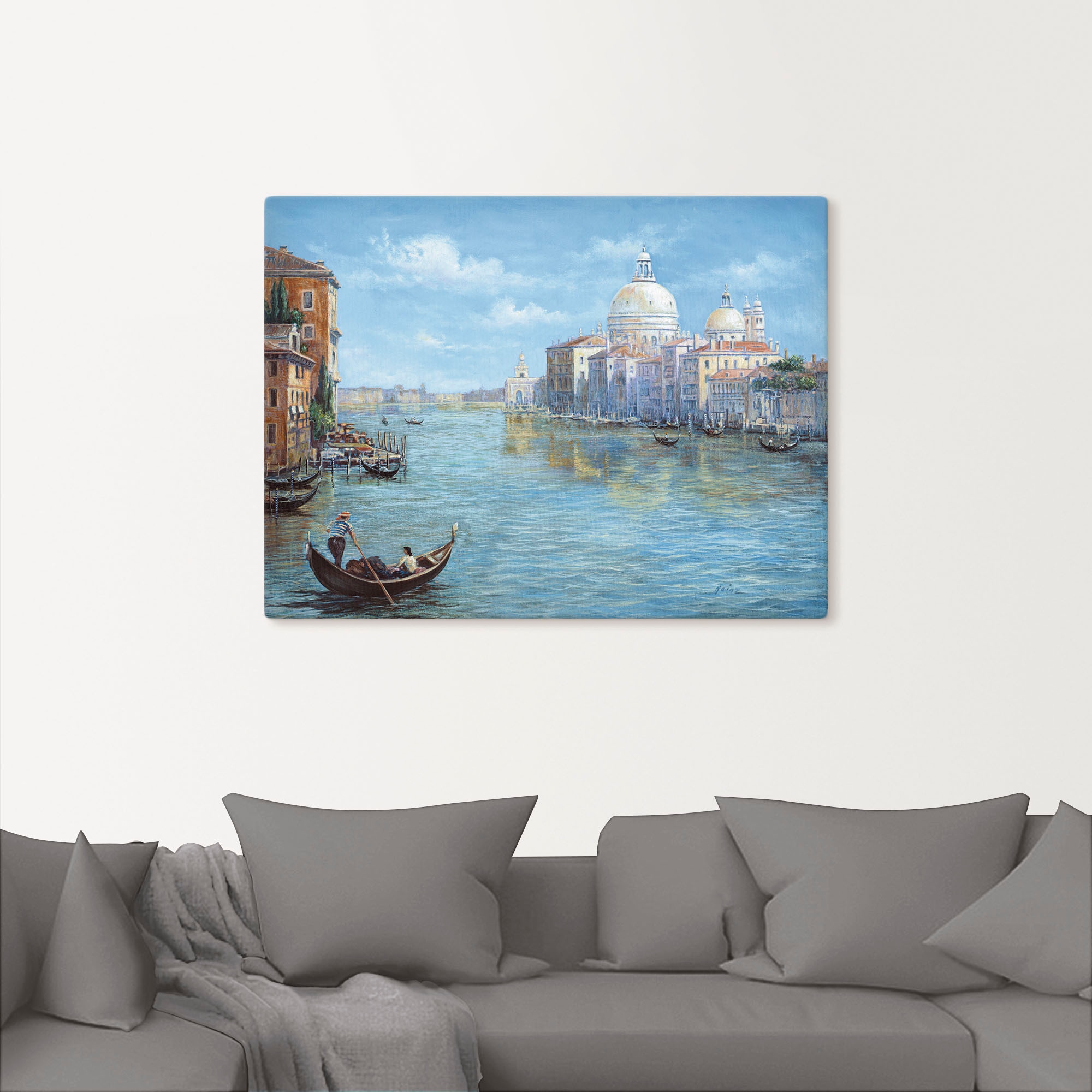 versch. oder Größen kaufen St.), BAUR (1 Wandbild Alubild, »Venedig«, Artland Europa, | Leinwandbild, Wandaufkleber in als Poster