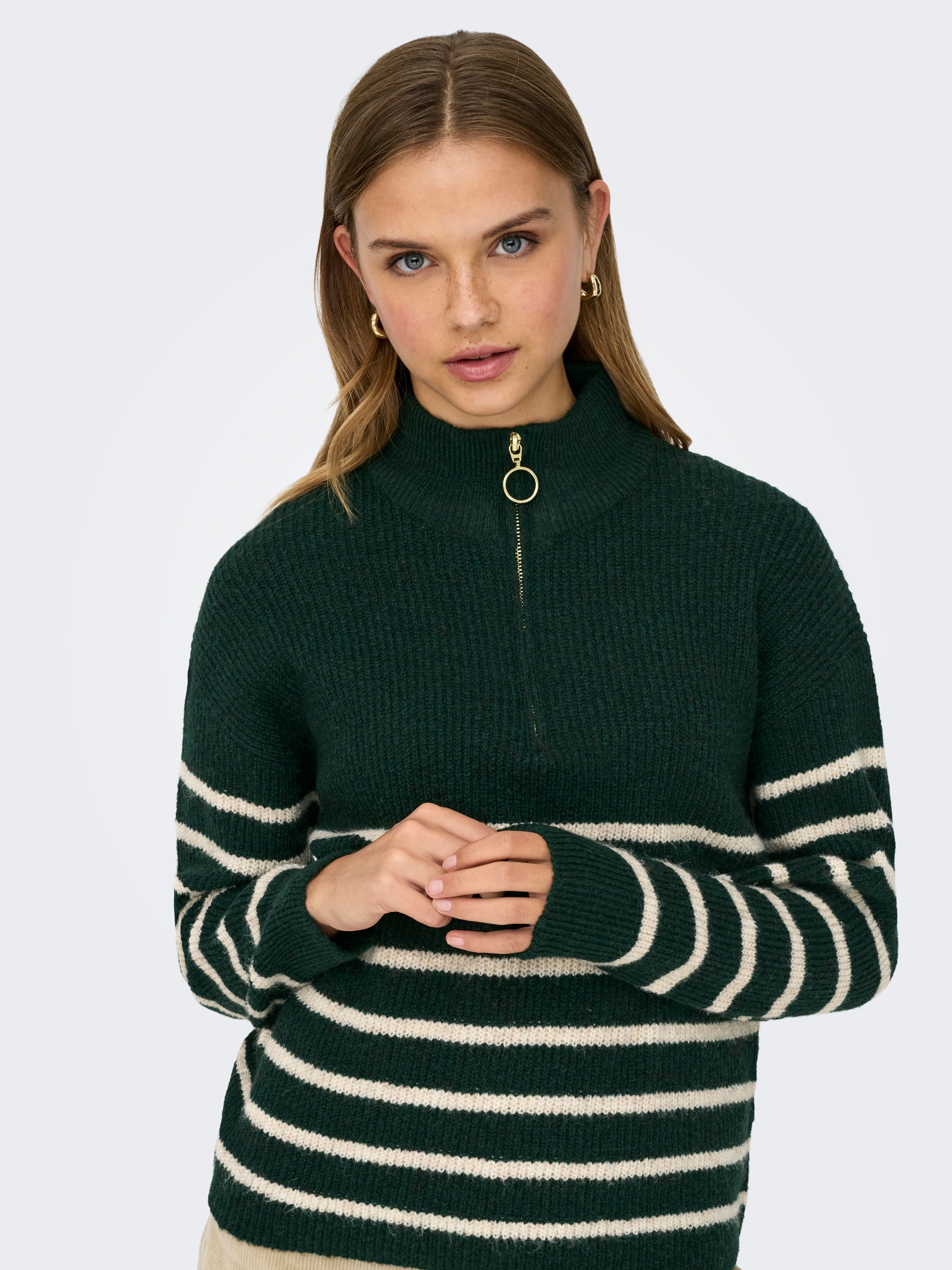 Thumbnail - ONLY Strickpullover "ONLTOKYO L/S ZIP PULLOVER KNT NOOS"