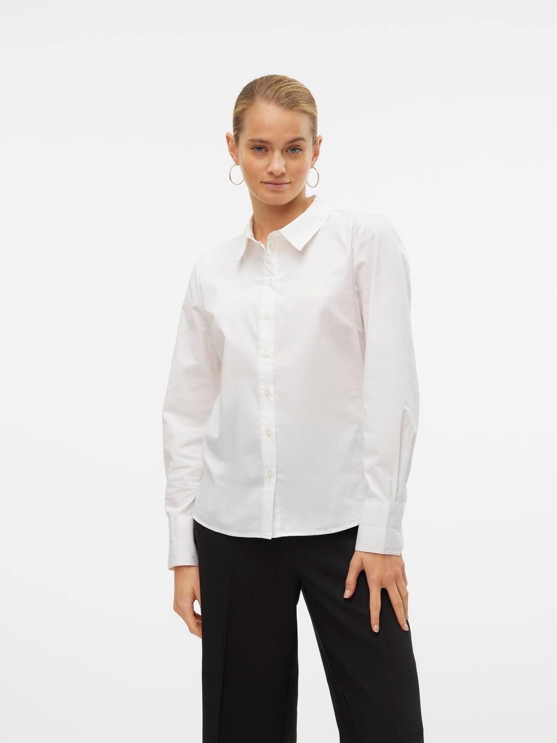 VERO MODA Vmqueeny Chemisier Femme Oversize - Blouse T-Shirt Décontractée Élégante WVN GA Noos