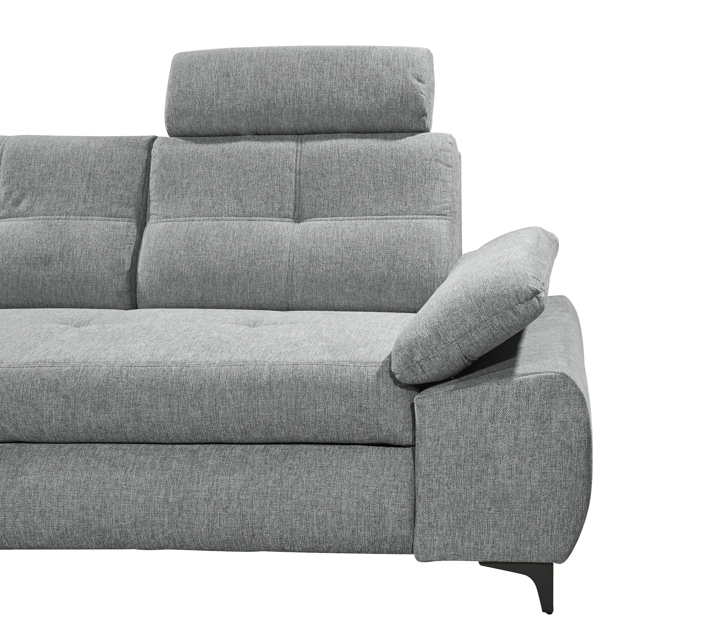 ED EXCITING DESIGN Ecksofa »Altona L-Form«, (2 St.), mit Bettfunktion, Bettkasten, Armteilverstellung & Kopfstützen