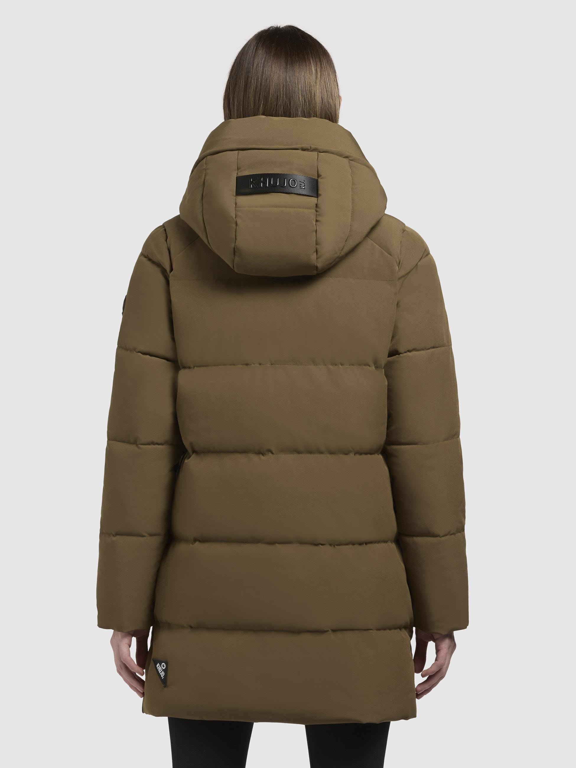 khujo Steppjacke »Lola-YM«, mit Kapuze, warme Winterjacke mit großzügiger Kapuze