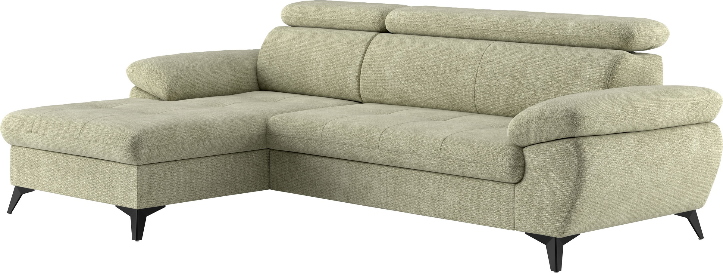 COTTA Ecksofa »Hudson L-Form«, mit Kopfteilverstellung, wahlweise mit Bettfunktion & Bettkasten