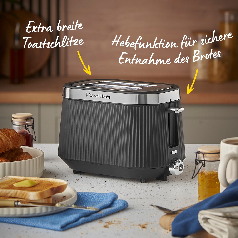 RUSSELL HOBBS Toaster »26760-56« 980 W 2extra breite Toastschlitze, 6 Bräunungsstufen