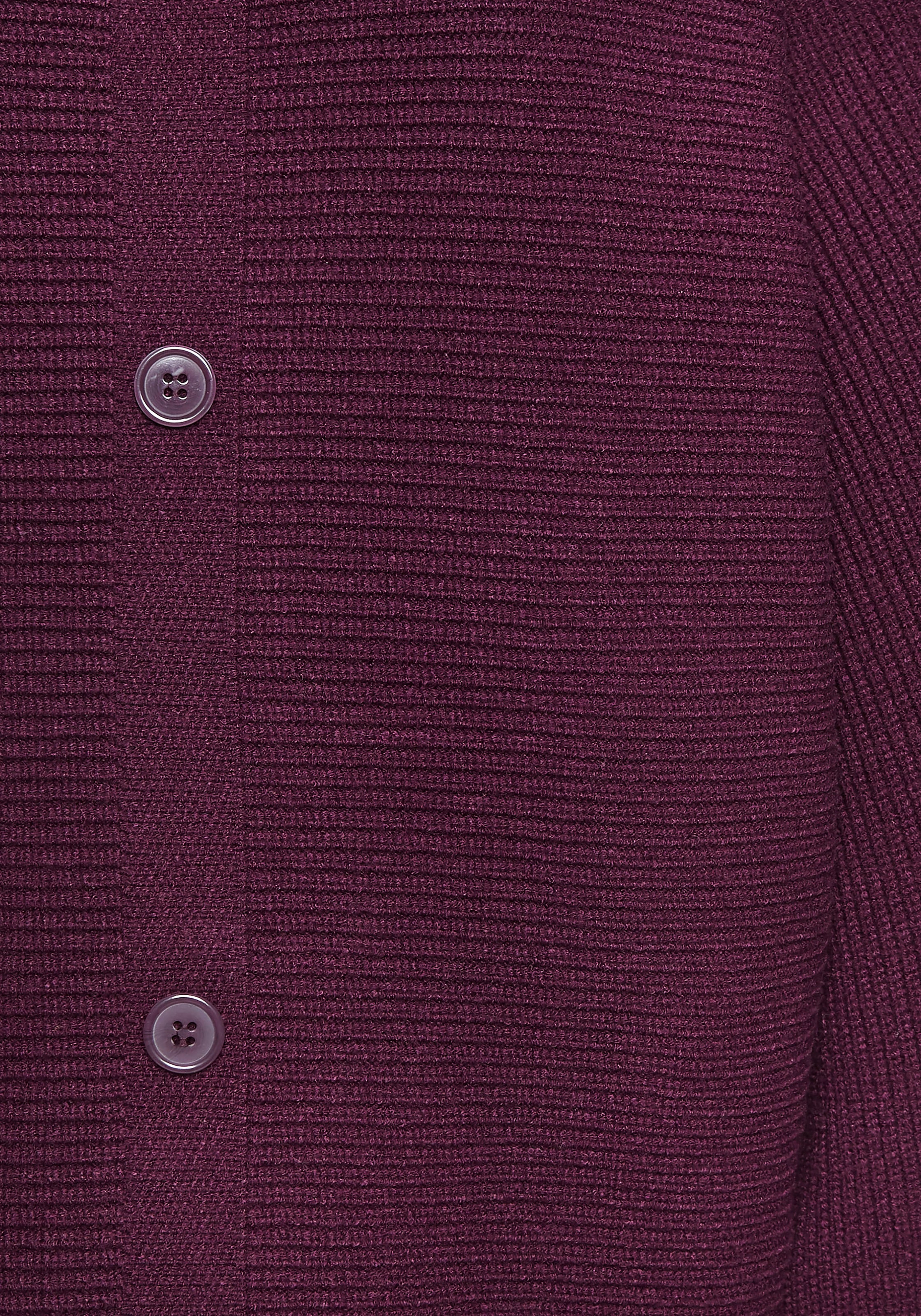LASCANA Rundhalspullover, mit Zierknöpfen hinten, lockerer Strickpullover