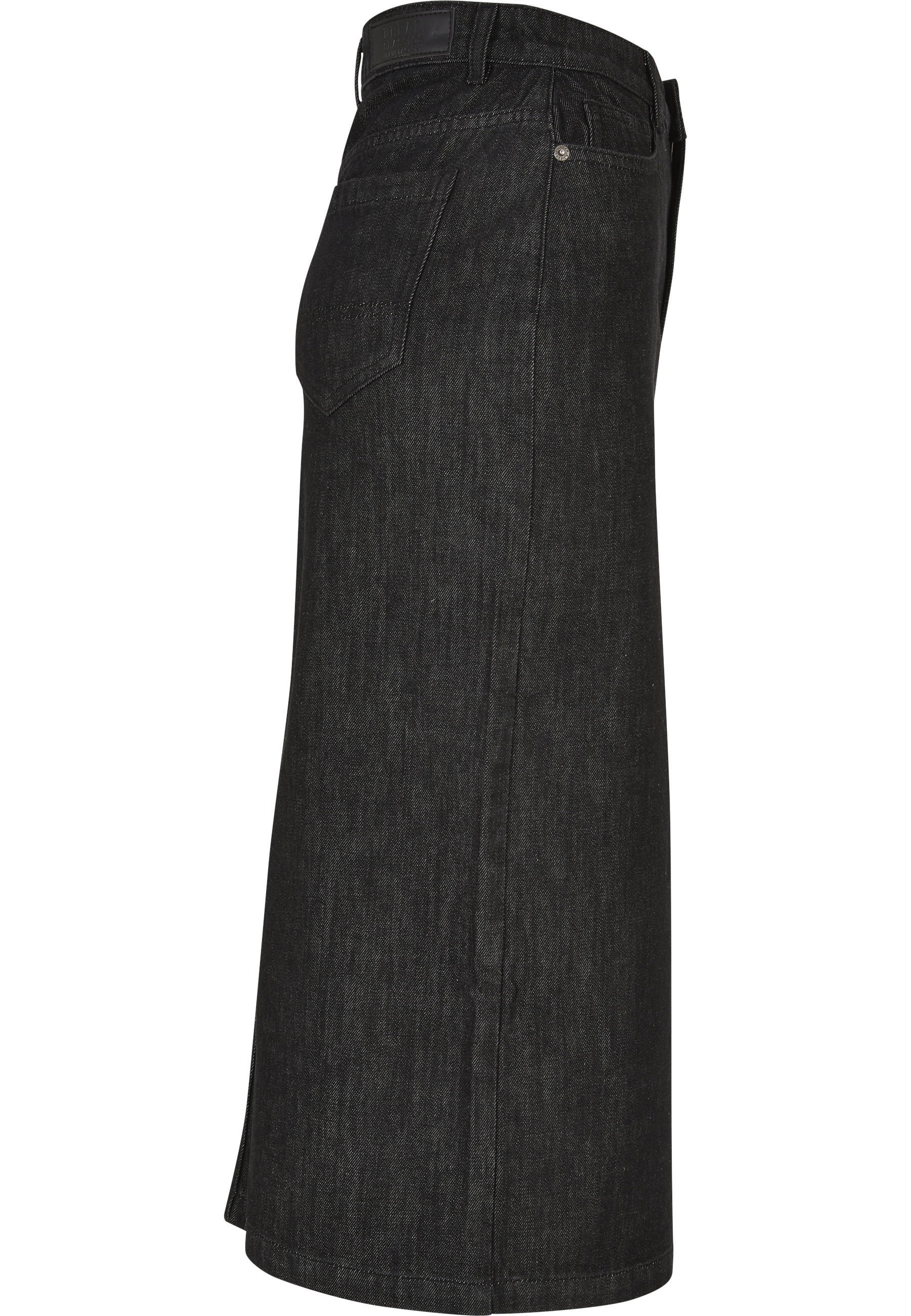 URBAN CLASSICS Jerseyrock »Urban Classics Damen Ladies Midi Denim Skirt« 1 Stk.