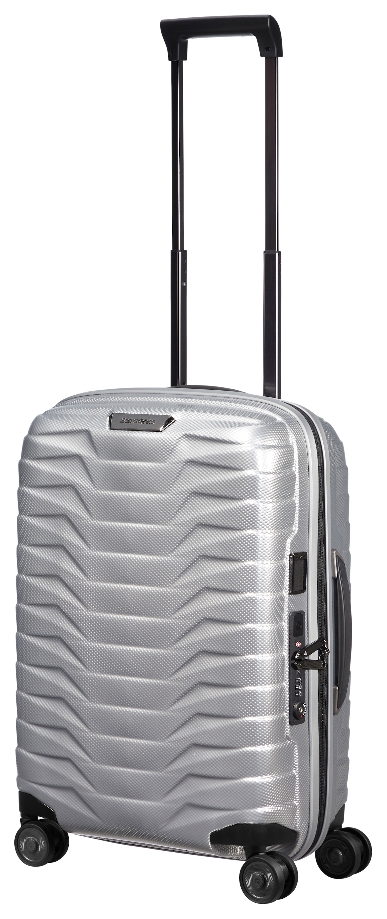 Samsonite Hartschalen-Trolley "PROXIS 55 exp", 4 St. Rollen, Handgepäck-Koffer Reisekoffer TSA-Zahlenschloss USB-Schleus