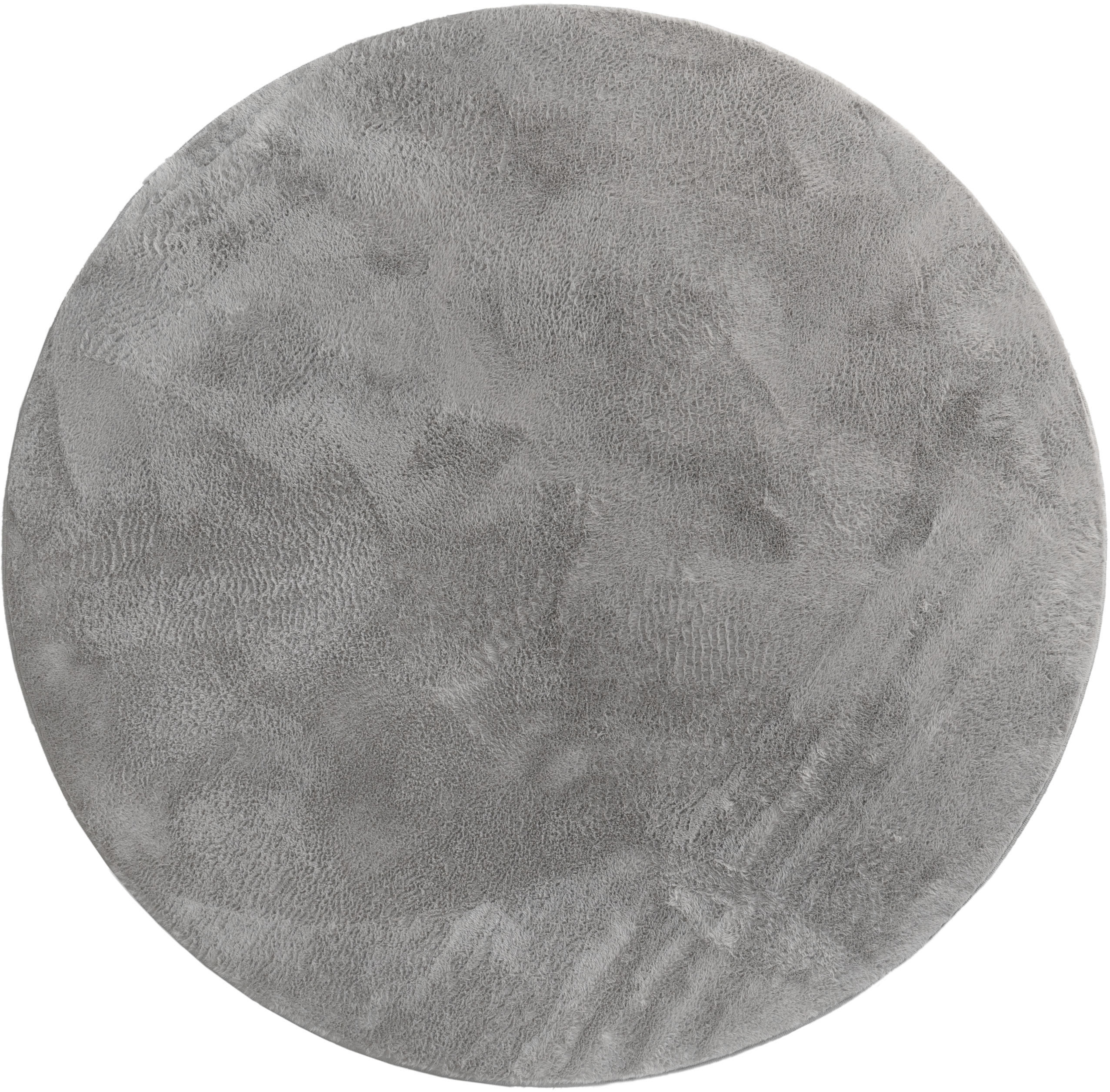 Paco Home Fellteppich "Kunstfell Soft 380" rund 14 mm Höhe Langflor, Kusche günstig online kaufen