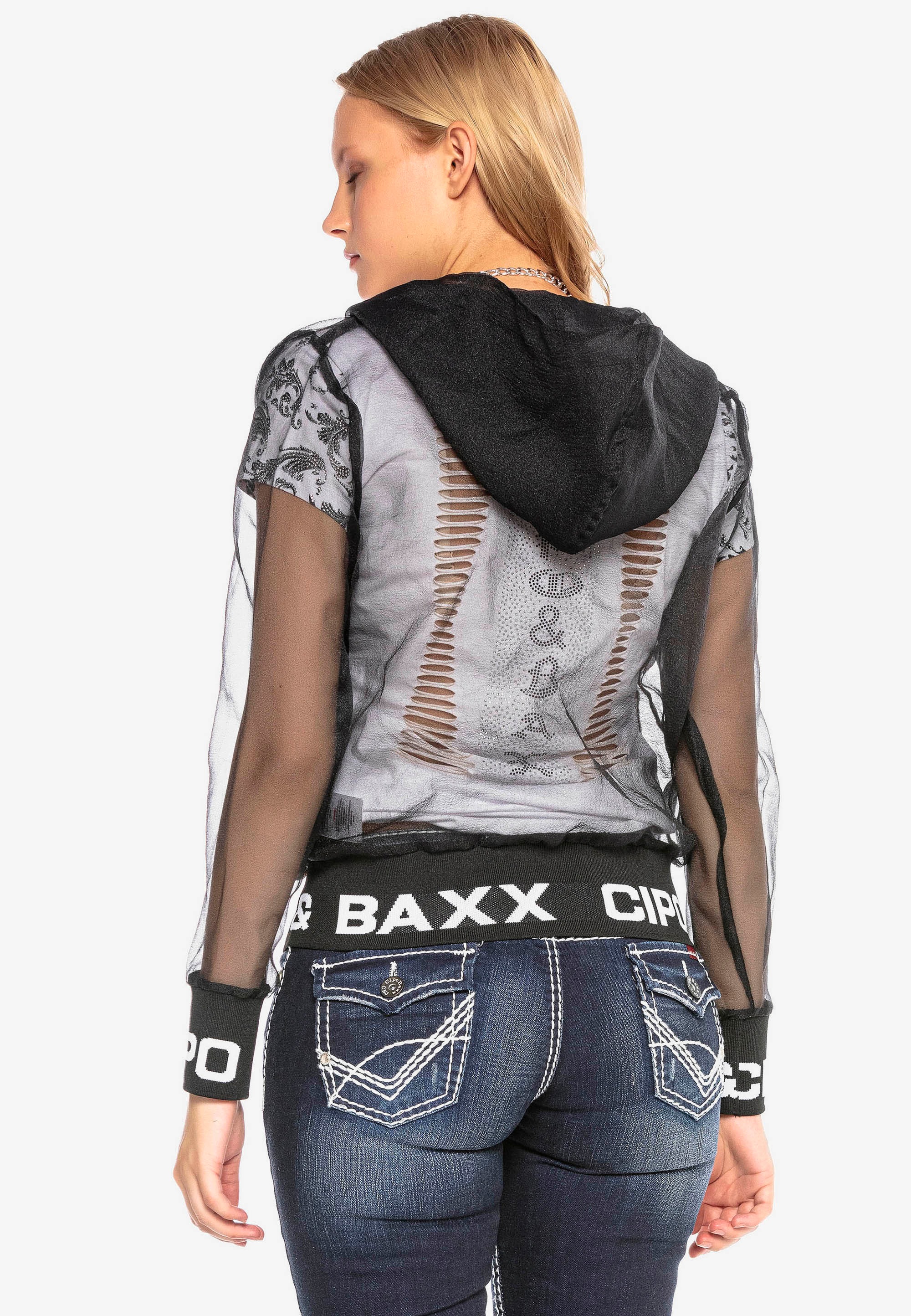 Cipo & Baxx Outdoorjacke, in transparentem Design