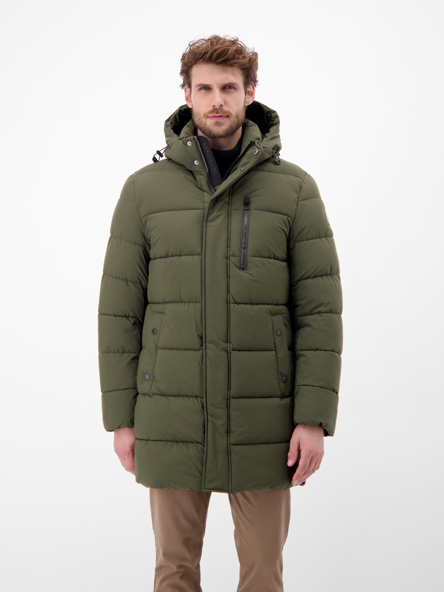 LERROS Steppjacke mit Kapuze Winterjacke mit Kapuze und Kordelzug günstig online kaufen