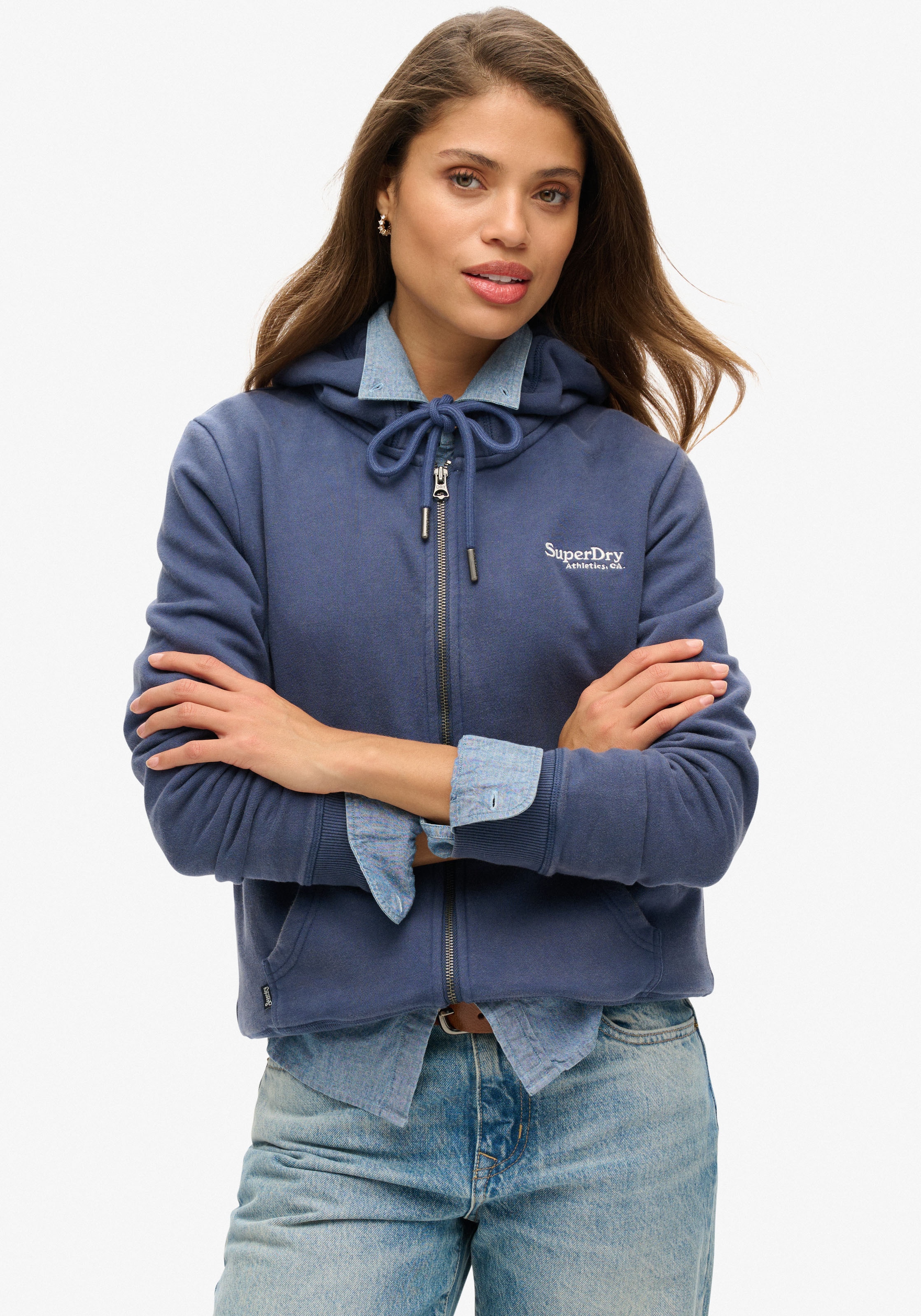 Superdry Kapuzensweatjacke »ESSENTIAL LOGO ZIP HOODIE HB«