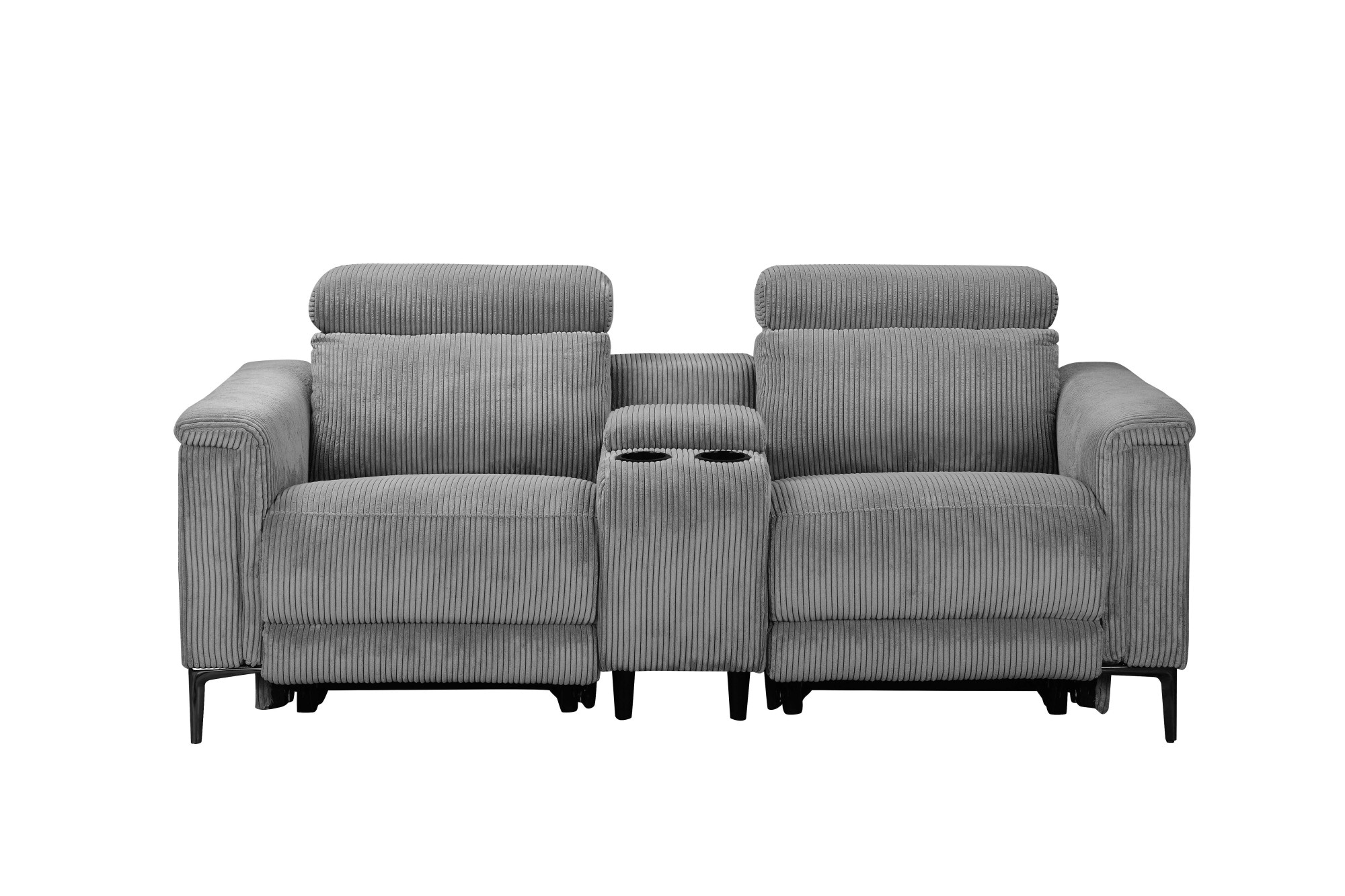 Places of Style 2-Sitzer »Lund in Cord, 2er-Kinosofa, TV-Sessel, Multimedia-Sofa, USB-A,«, m. elektrischer o. manueller Relaxfunktion, Getränkehalter u. Staufach