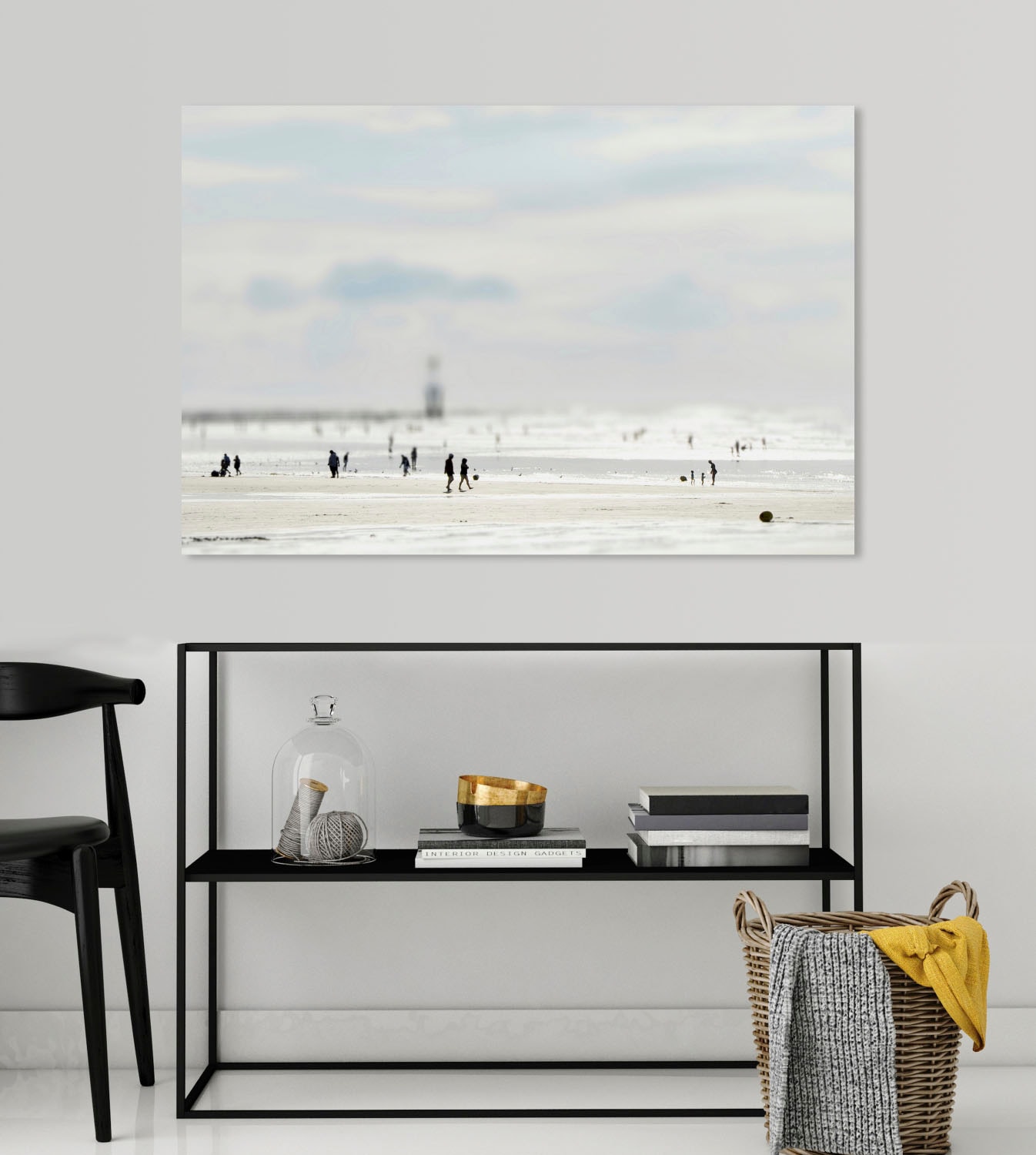 queence Acrylglasbild »Ebbe«, Strand-Strandbilder-Meer-Meer Bilder, Fine Art-Print in Galeriequalität