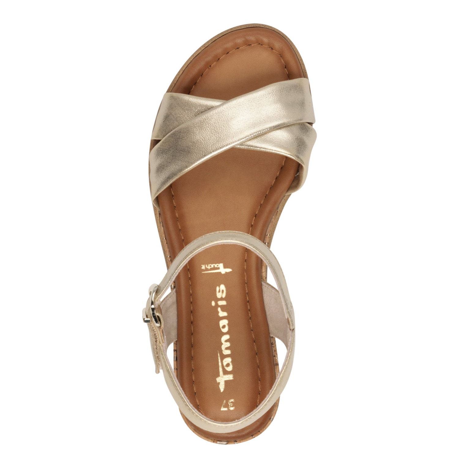 Tamaris Sandalette  , Keilabsatz, Sommerschuh, Riemchensandale mit Schnallenverschluss
