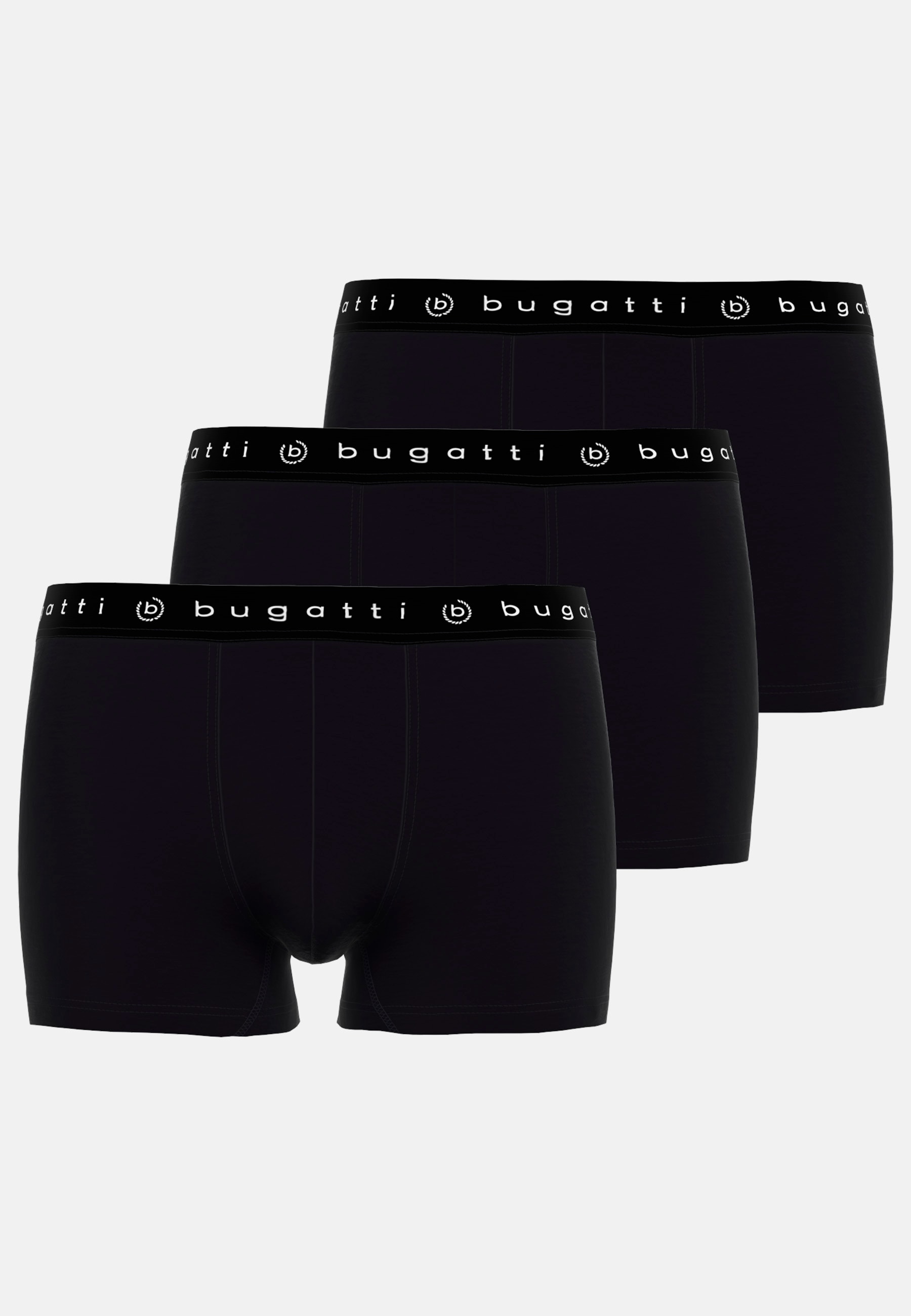 bugatti Slip "Mailand" breiter Bund, mit Logo, atmungsaktiv, Baumwollmix, eng