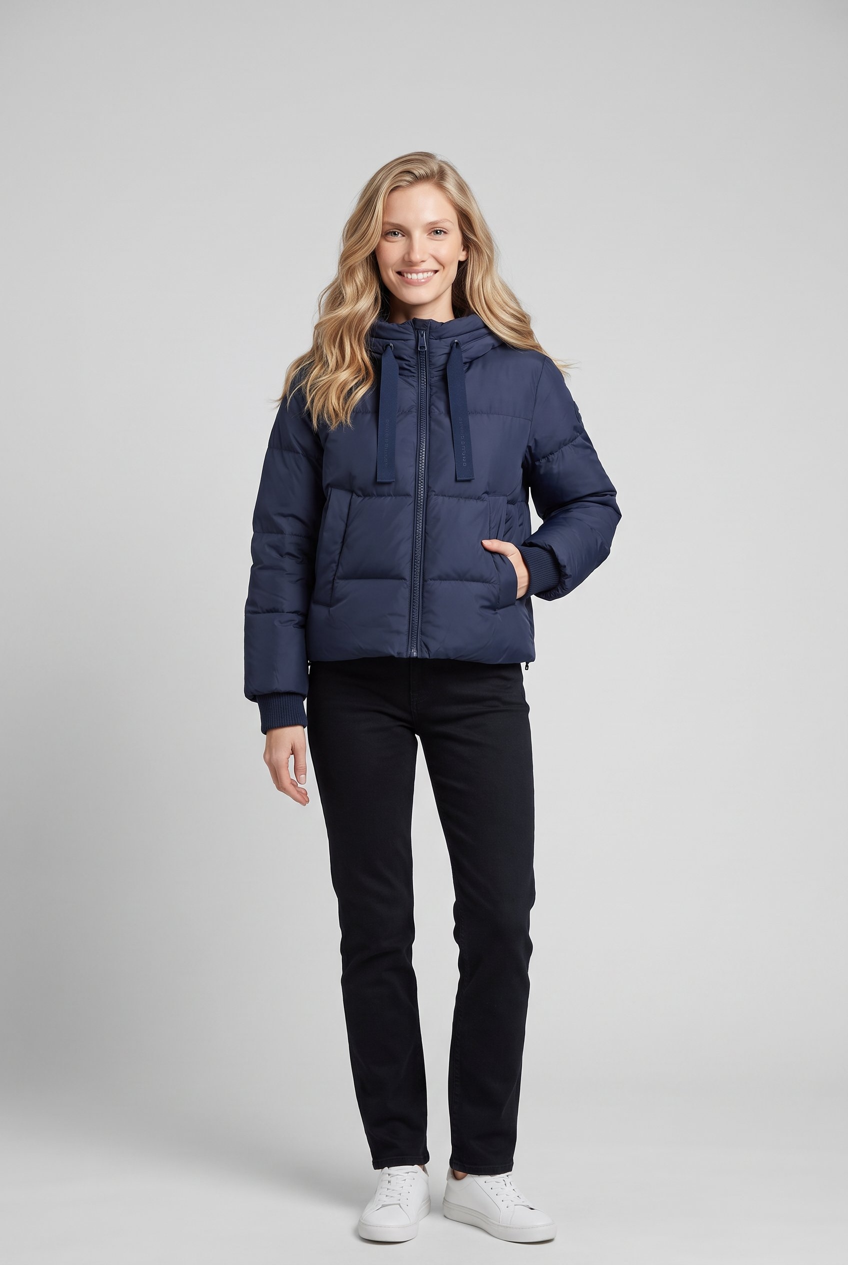 Tommy Hilfiger Steppjacke »TH TAPE DOWN JACKET W/HOOD« mit Kapuze Kunstfaser