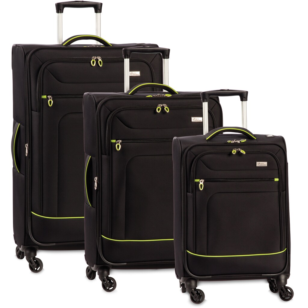 fabrizio® Trolleyset »Globetrotter«, (Set, 3 tlg.), 4 Rollen