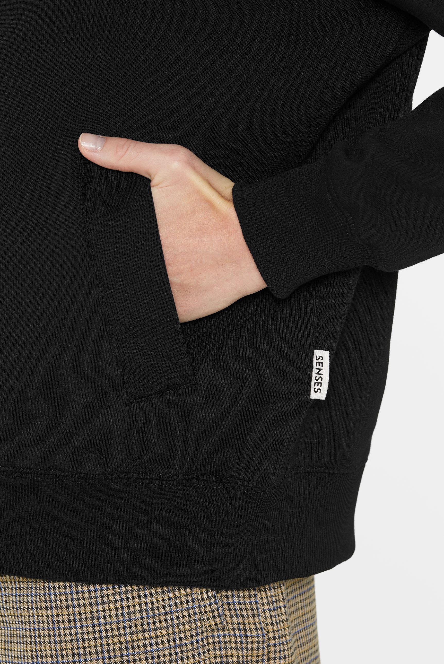 SENSES.THE LABEL Sweatjacke, mit Baumwolle