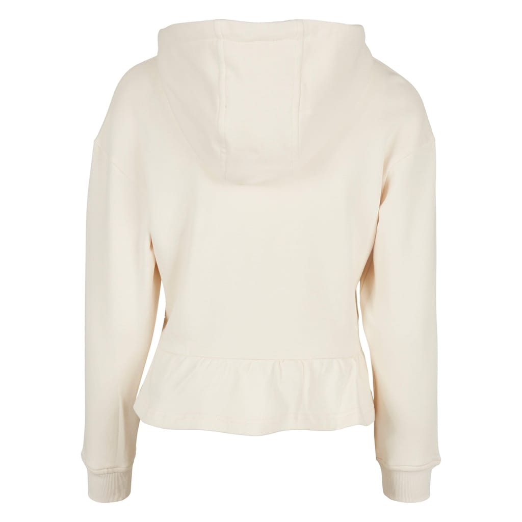 URBAN CLASSICS Kapuzenpullover »Urban Classics Damen Ladies Organic Volants Hoody«, (1 tlg.)