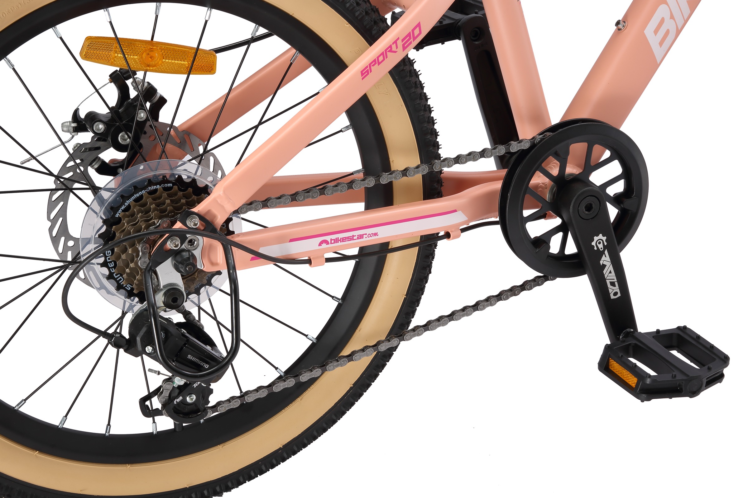 Bikestar Jugendfahrrad 7 Gang Shimano RD-TY21 Schaltwerk Kettenschaltung