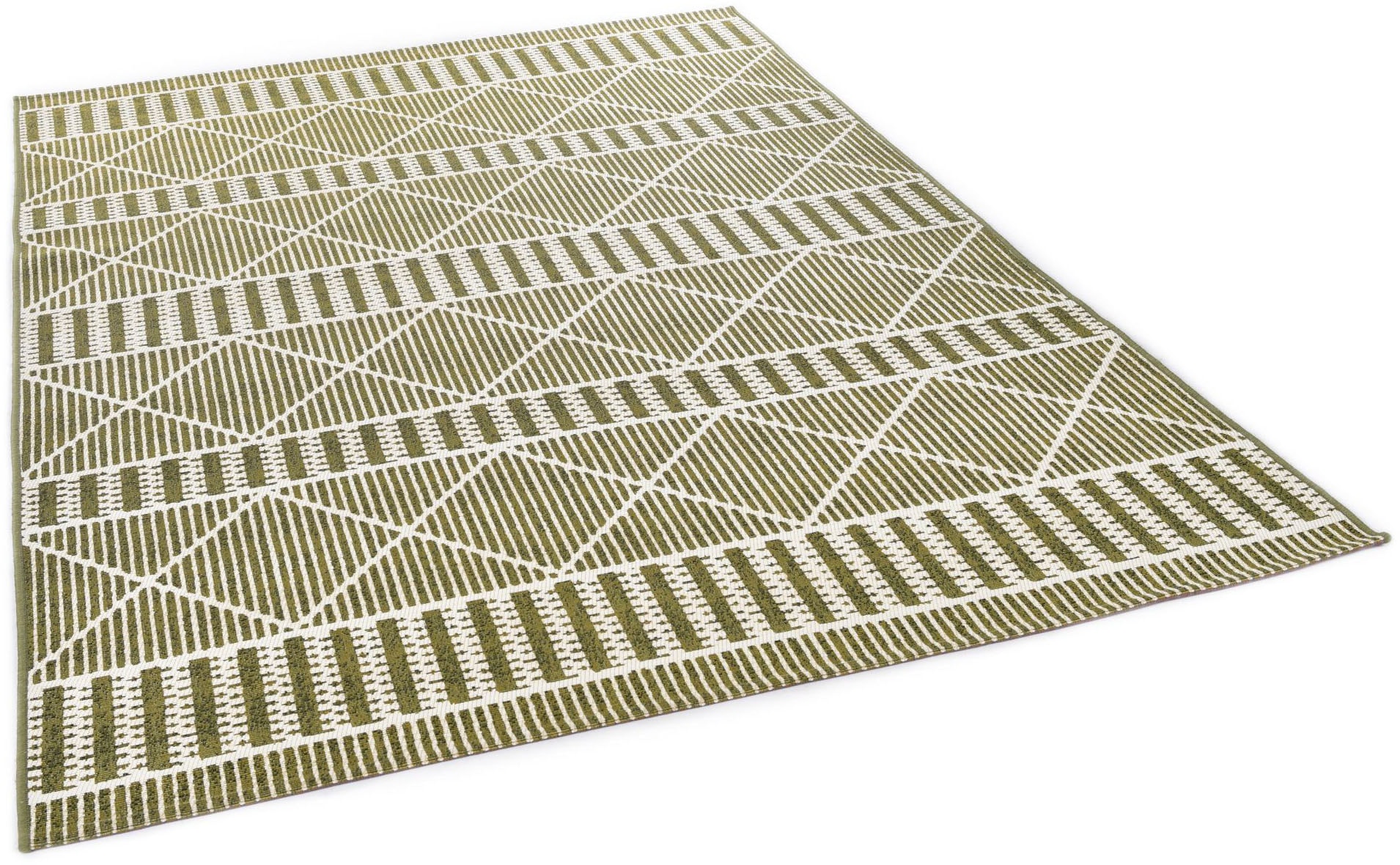 Teppich »Funky Outdoor Geometric«, rechteckig, Flachgewebe, modernes Rauten Design,...