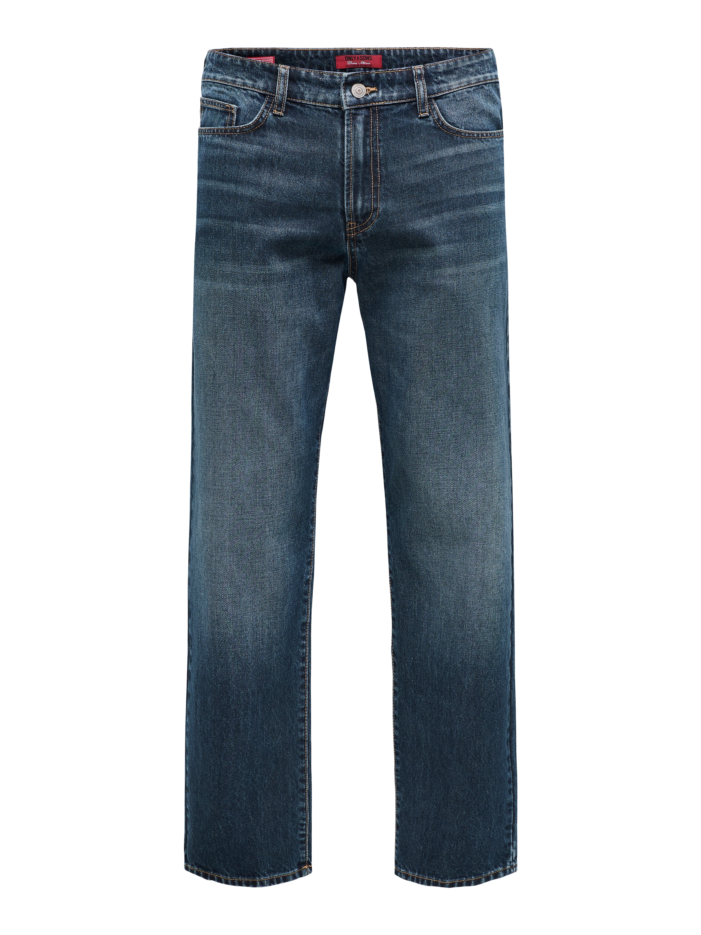 ONLY & SONS Straight-Jeans "ONSEDGE STRAIGHT DNM" Baumwolle, straight fit