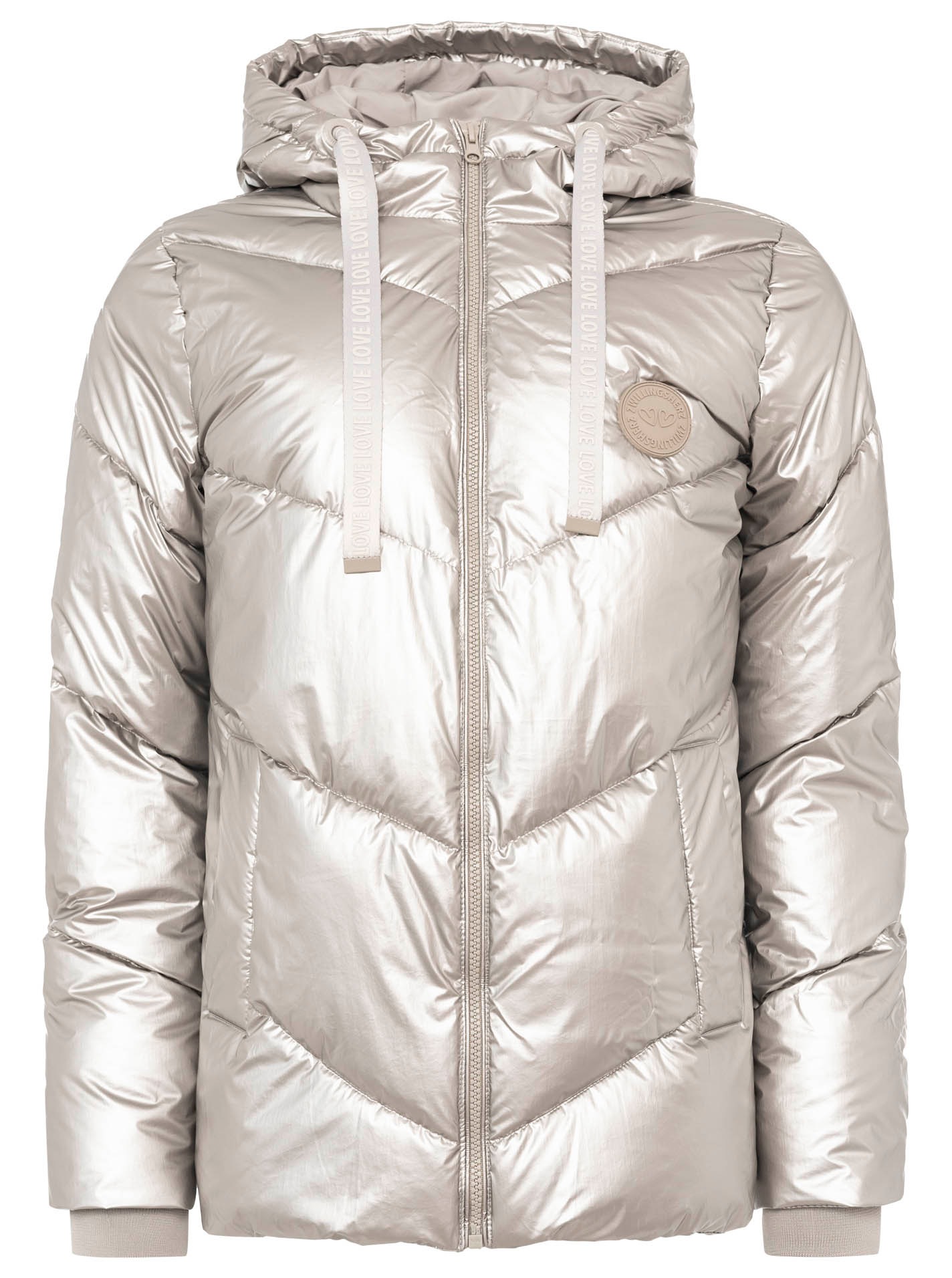 Zwillingsherz Steppjacke ""Zwillingsherz"", mit Kapuze, glänzend, Kapuze, H günstig online kaufen